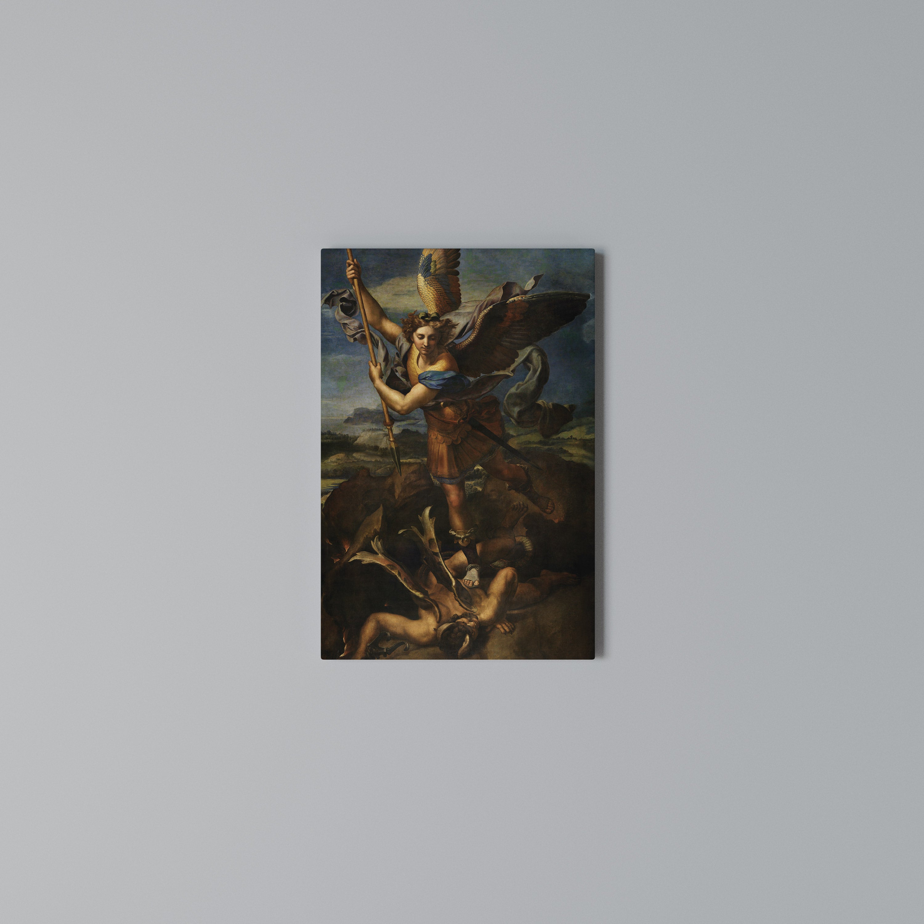 FURY AND FAITH Vertical Canvas Print