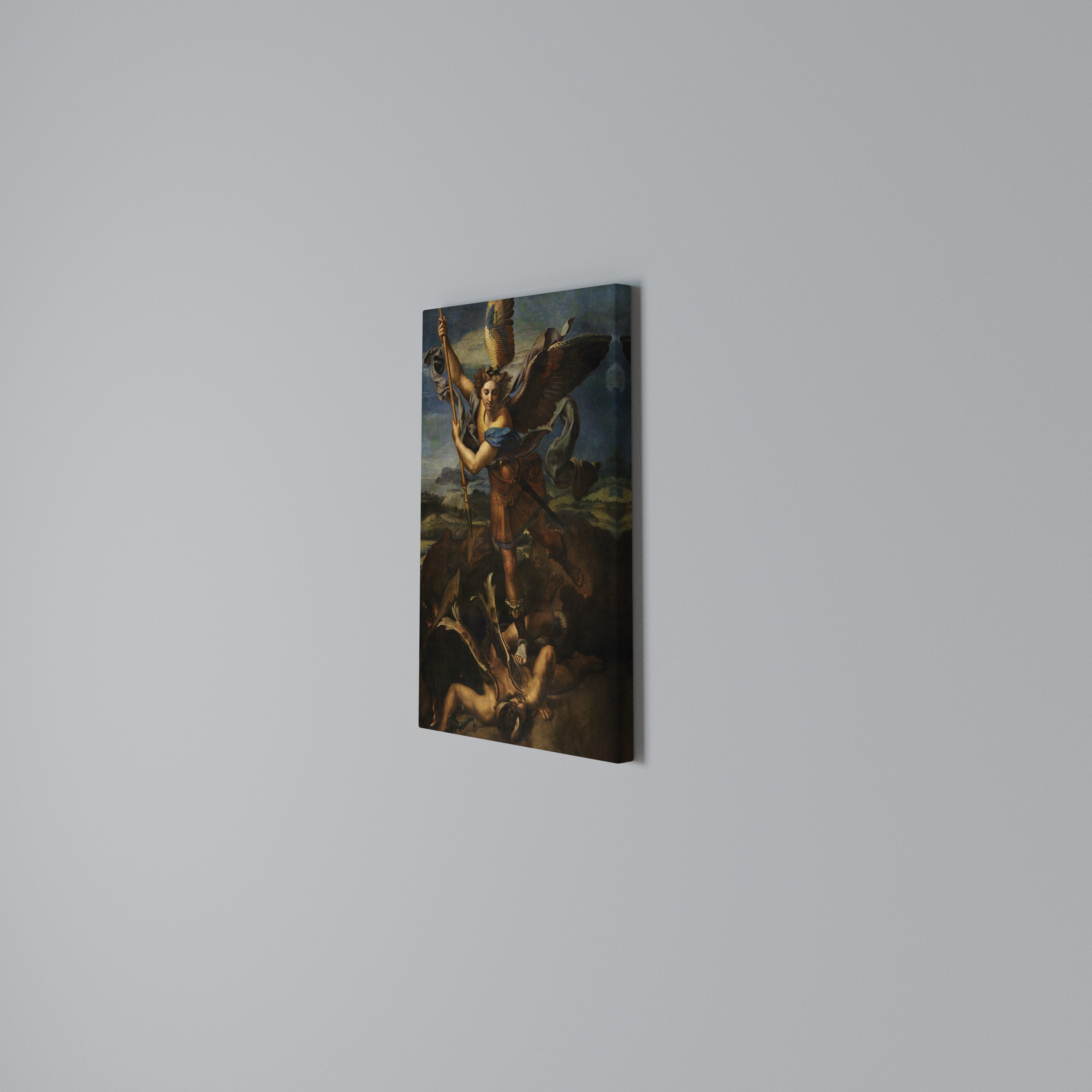 FURY AND FAITH Vertical Canvas Print