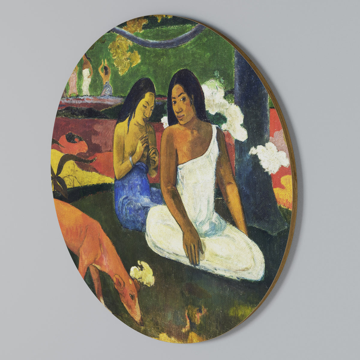 AREAREA BY GAUGUIN Rundes Wandbild