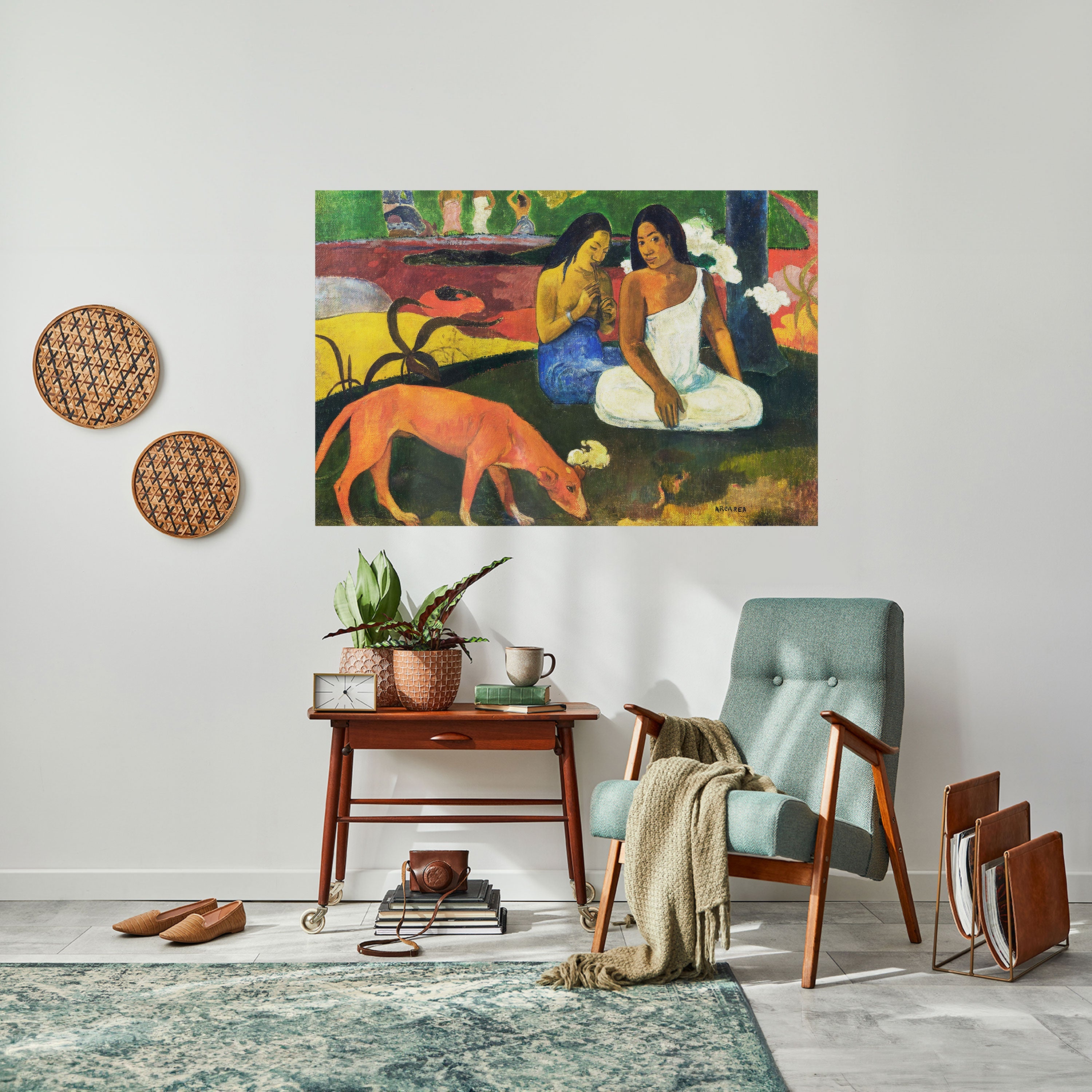 AREAREA VON GAUGUIN Horizontales Poster zum Abziehen und Aufkleben