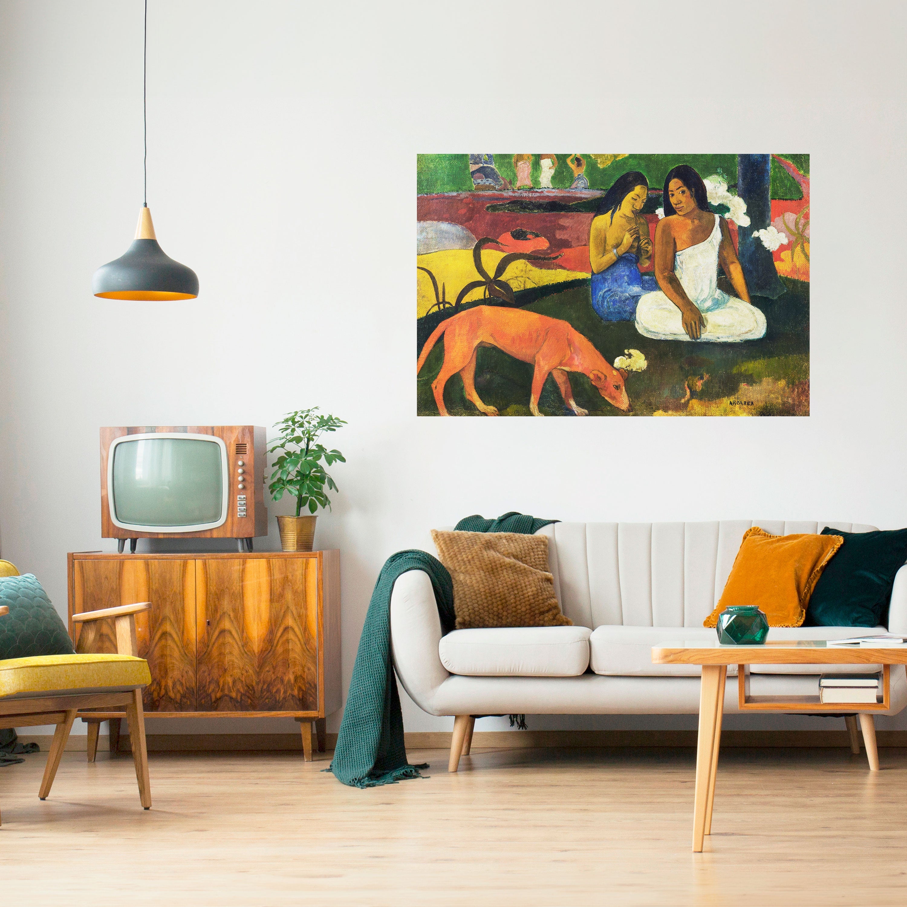 AREAREA VON GAUGUIN Horizontales Poster zum Abziehen und Aufkleben