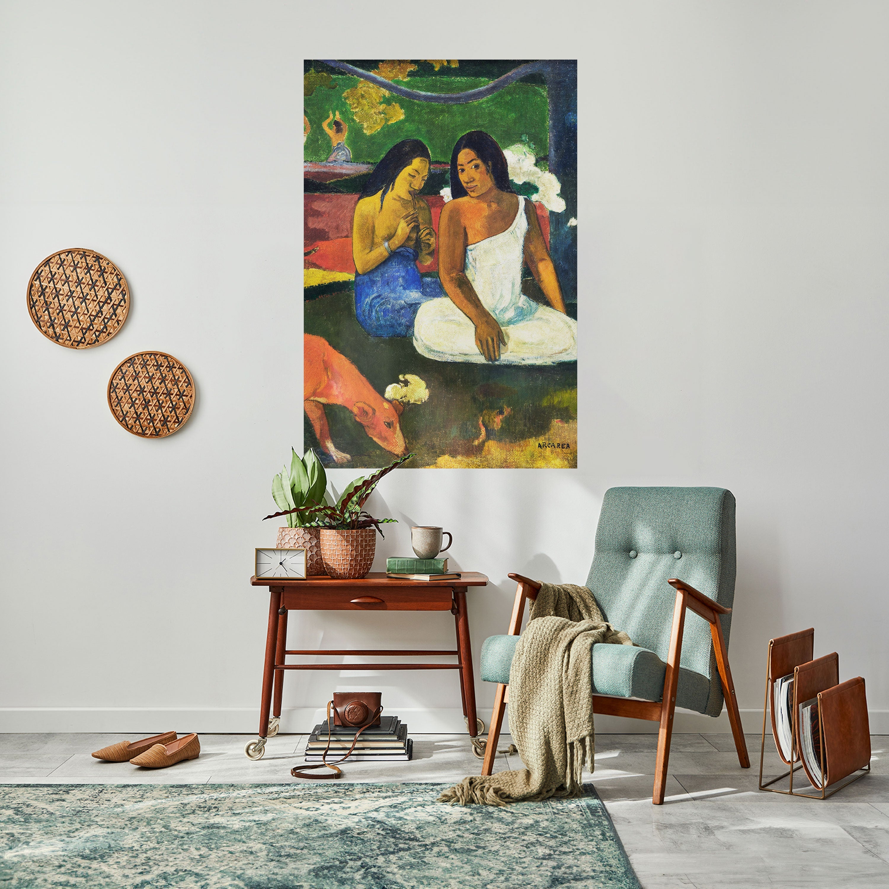 AREAREA VON GAUGUIN – Vertikales Poster zum Abziehen und Aufkleben