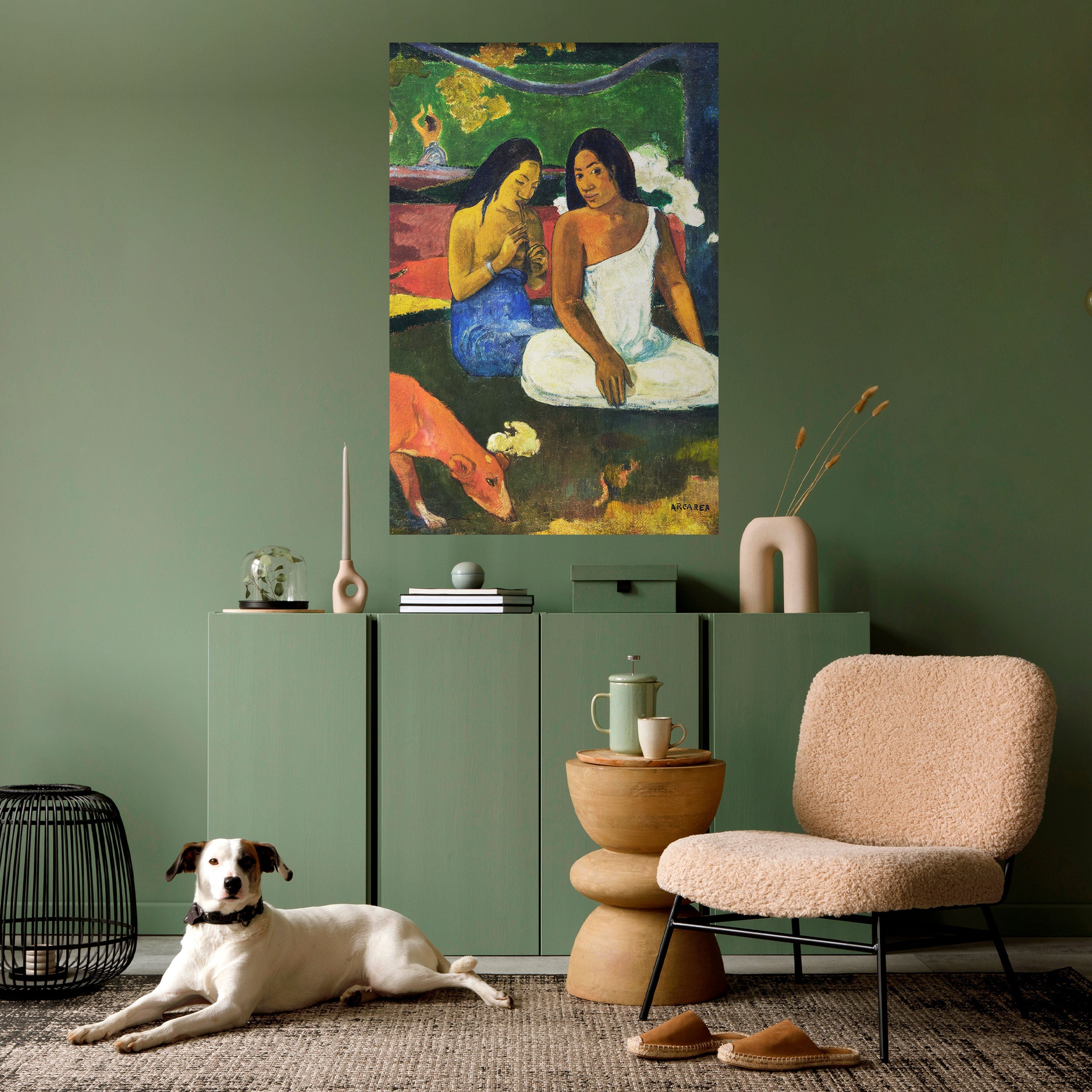 AREAREA VON GAUGUIN – Vertikales Poster zum Abziehen und Aufkleben