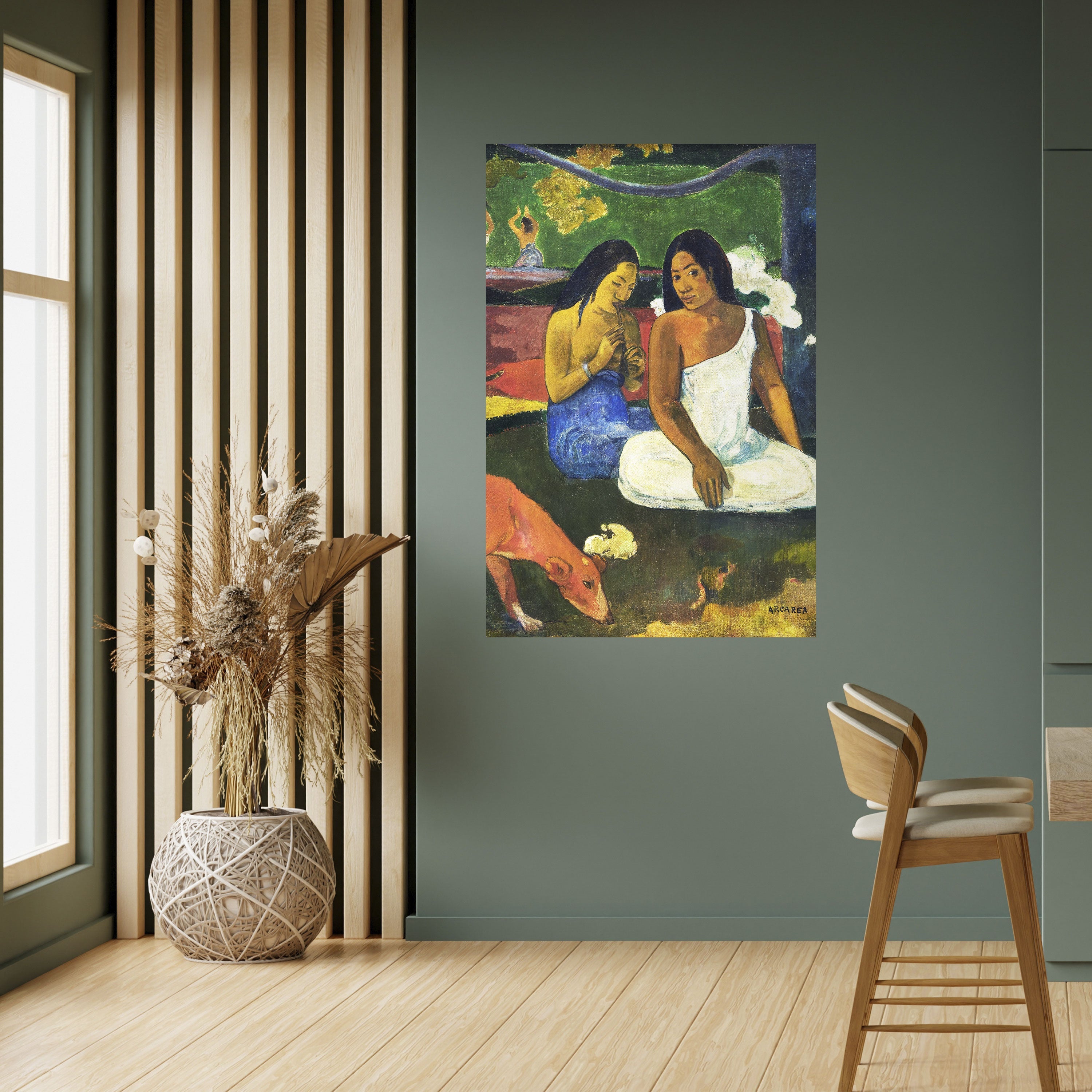 AREAREA VON GAUGUIN – Vertikales Poster zum Abziehen und Aufkleben