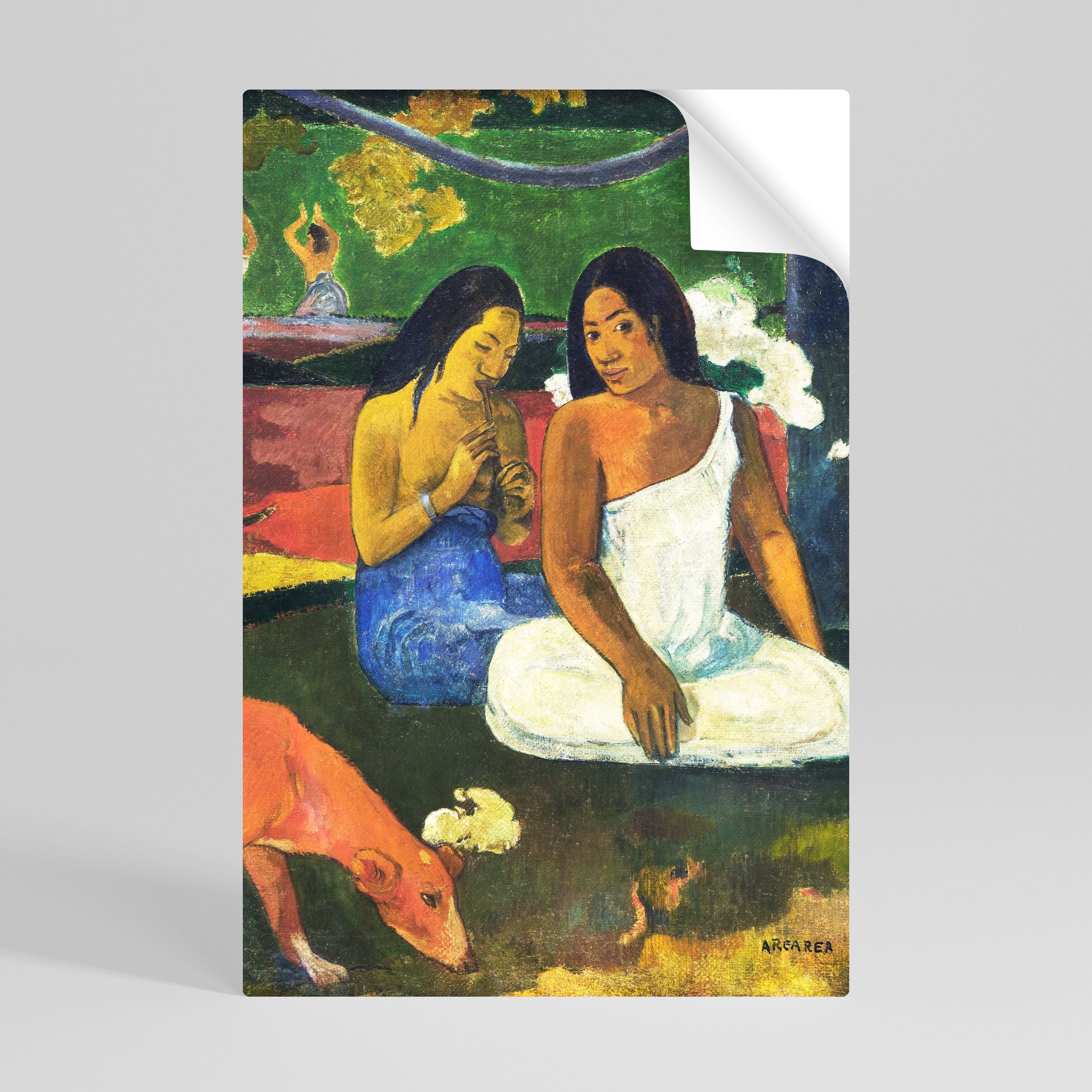 AREAREA VON GAUGUIN – Vertikales Poster zum Abziehen und Aufkleben