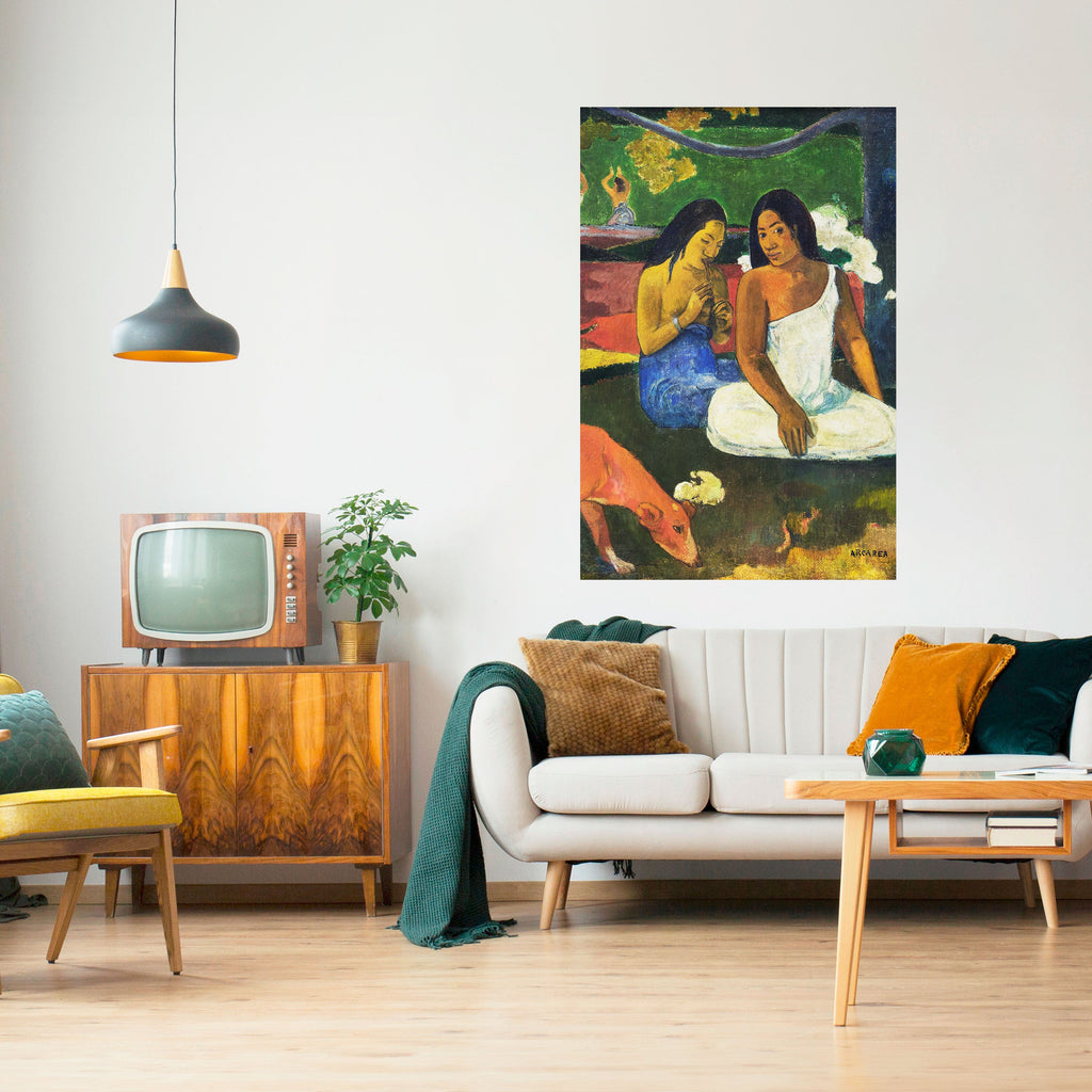 AREAREA VON GAUGUIN – Vertikales Poster zum Abziehen und Aufkleben