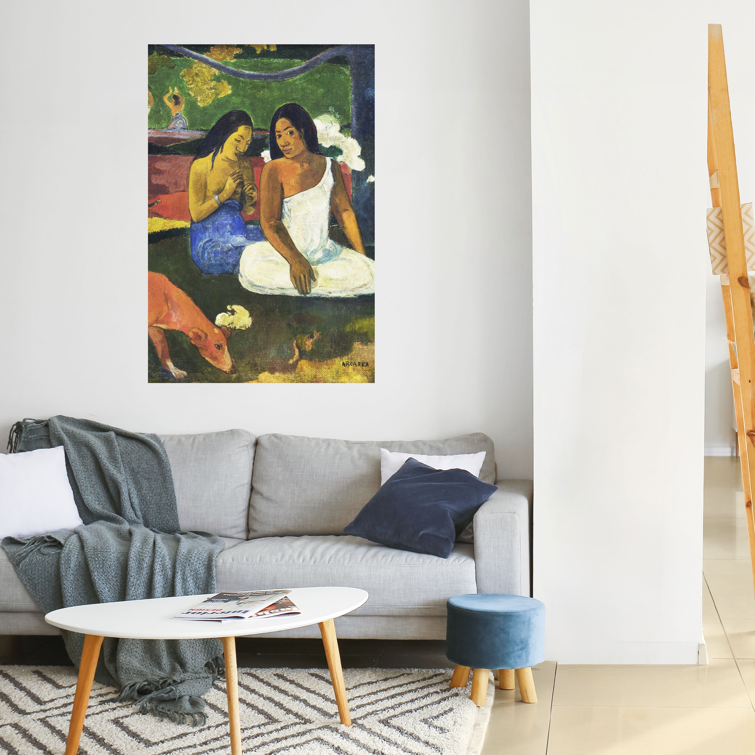 AREAREA VON GAUGUIN – Vertikales Poster zum Abziehen und Aufkleben