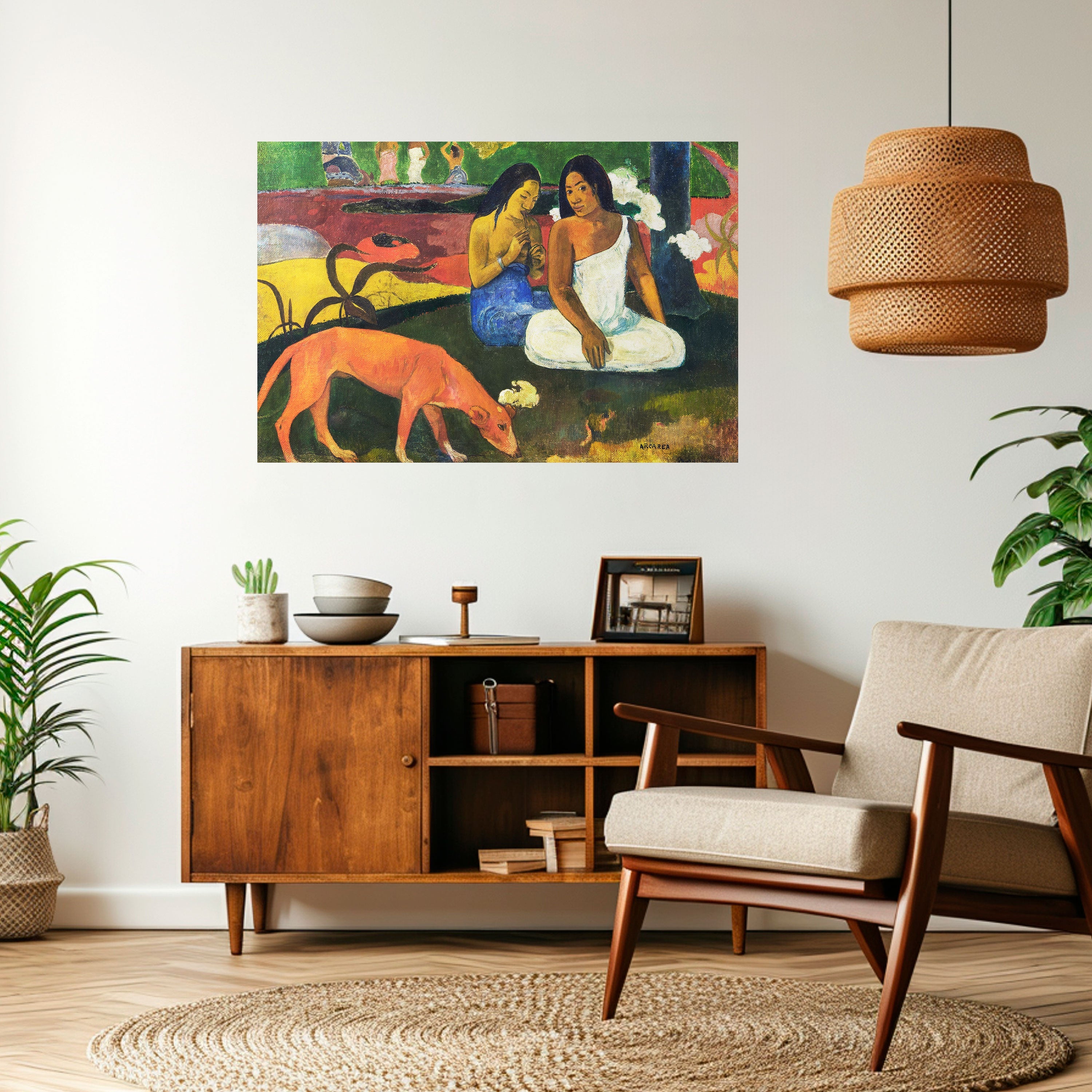 AREAREA VON GAUGUIN Horizontales Poster zum Abziehen und Aufkleben