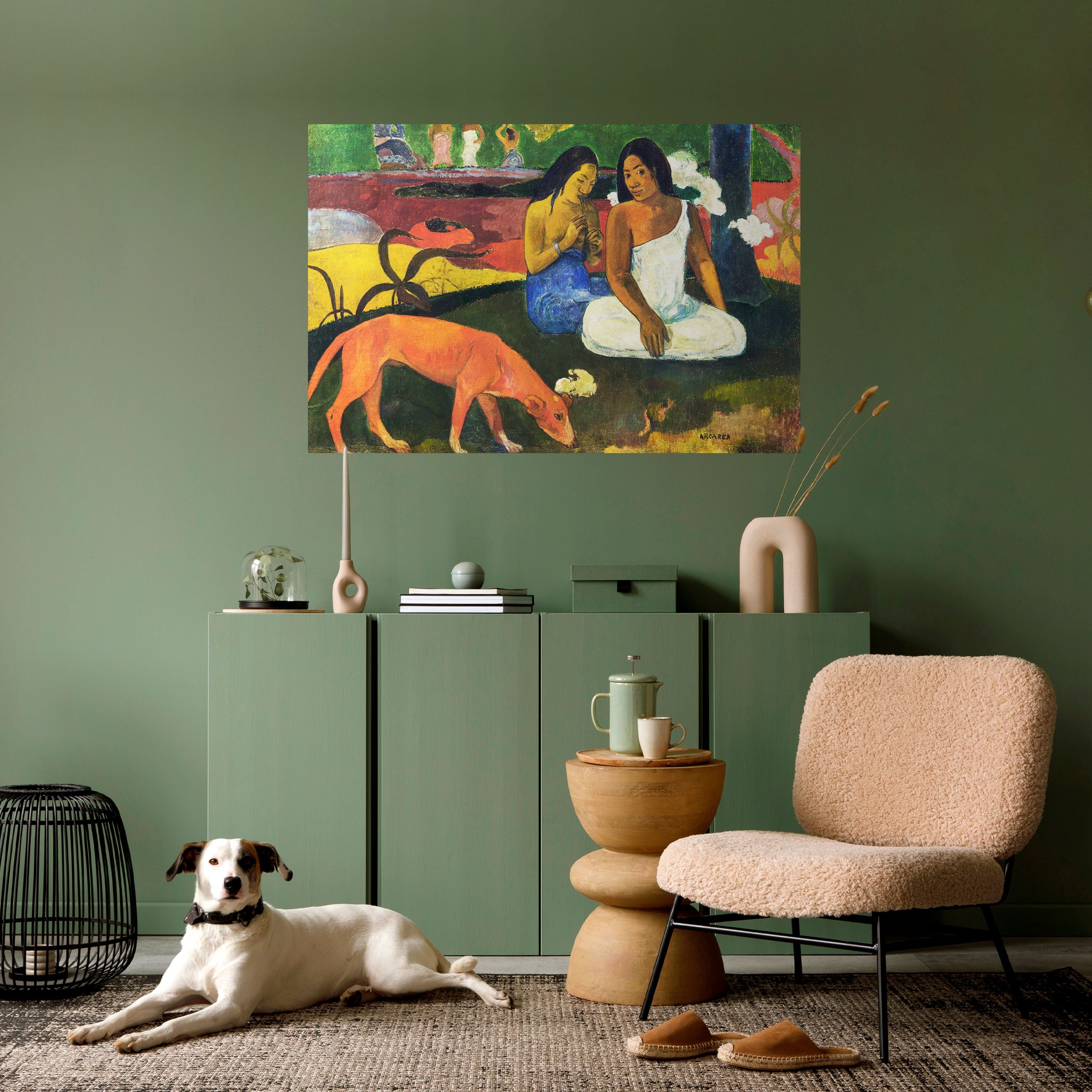 AREAREA VON GAUGUIN Horizontales Poster zum Abziehen und Aufkleben
