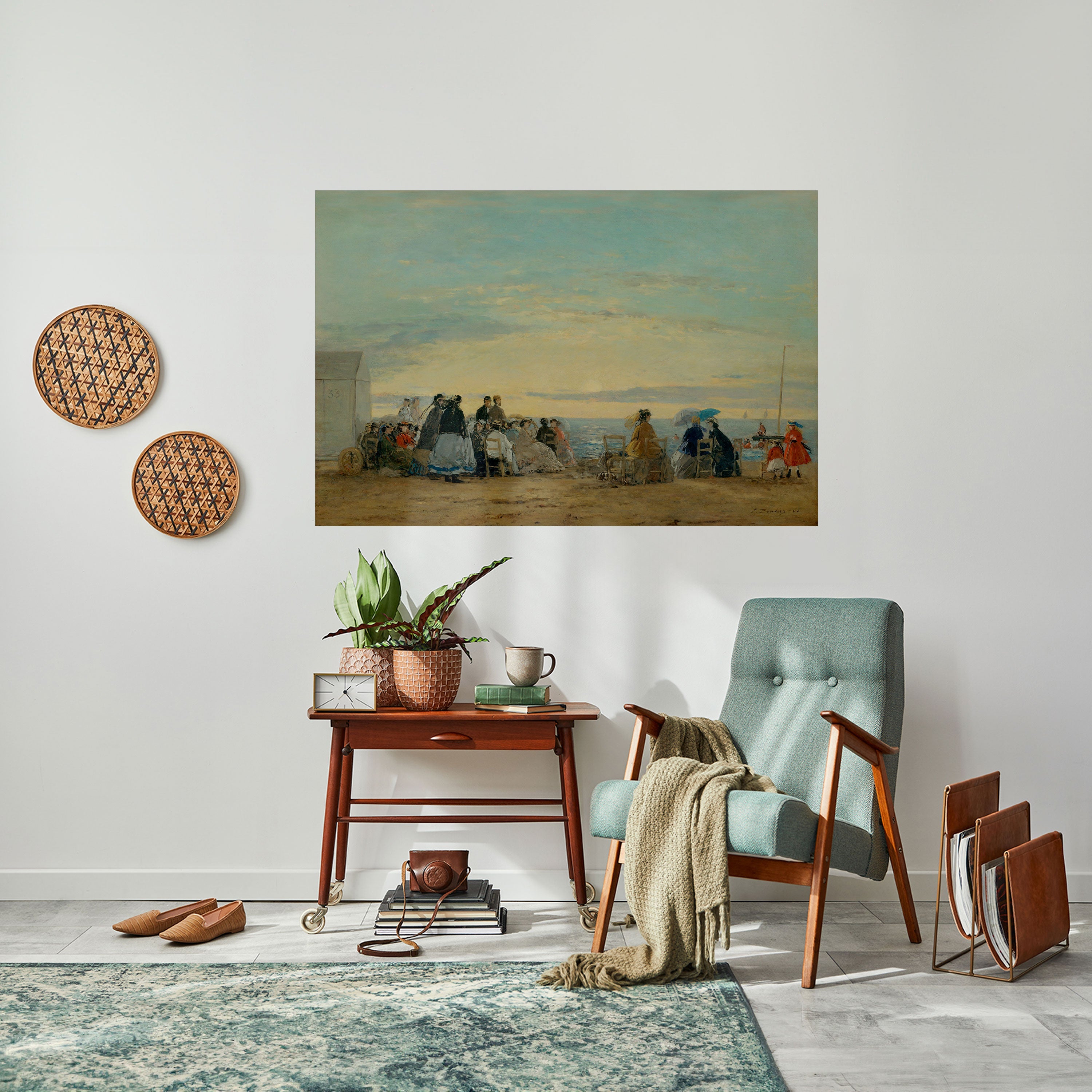 CHARMING COASTAL MOMENTS Selbstklebendes Horizontal-Poster