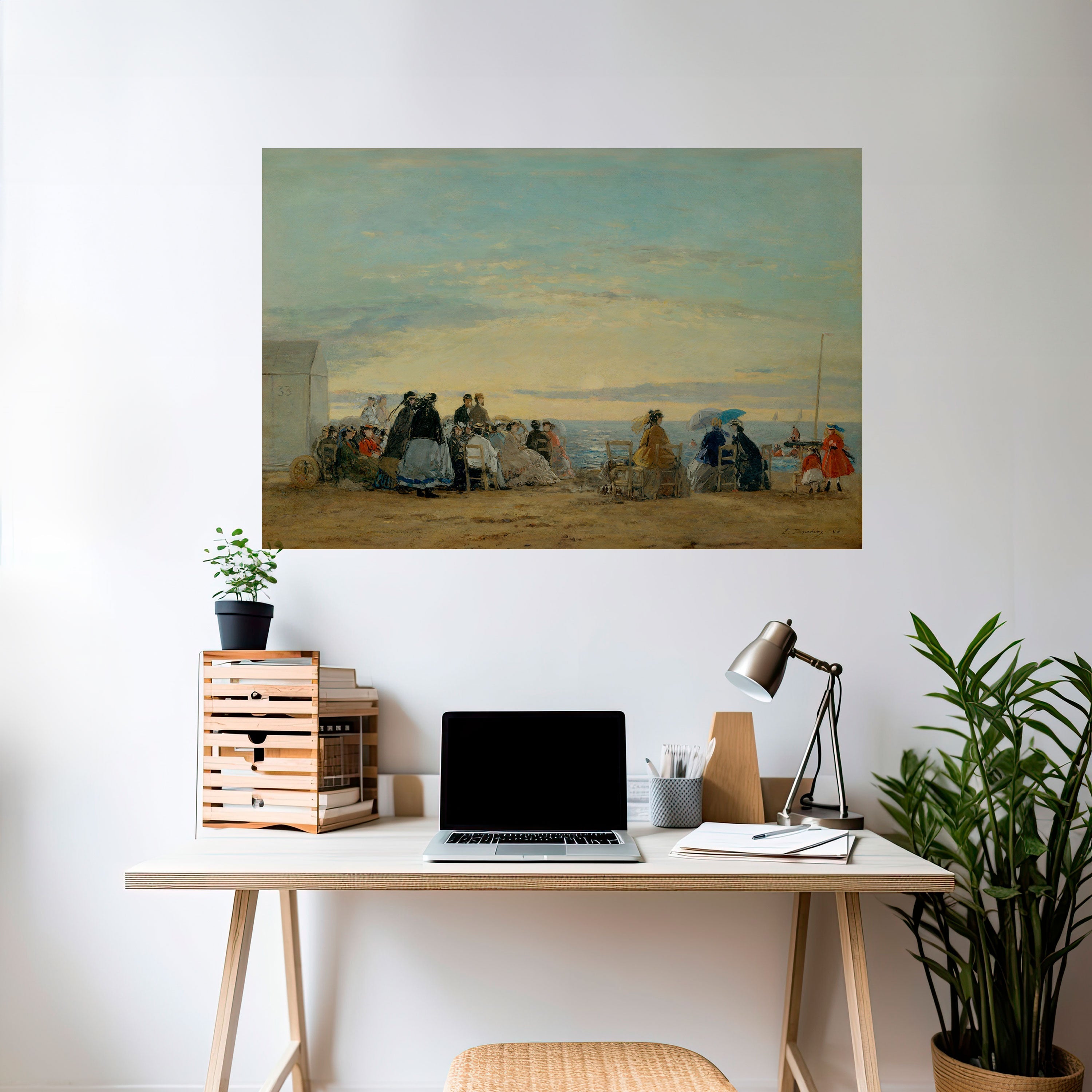 CHARMING COASTAL MOMENTS Selbstklebendes Horizontal-Poster