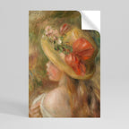 HAT OF PETALS Selbstklebendes Poster - Hochformat