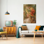 HAT OF PETALS Selbstklebendes Poster - Hochformat