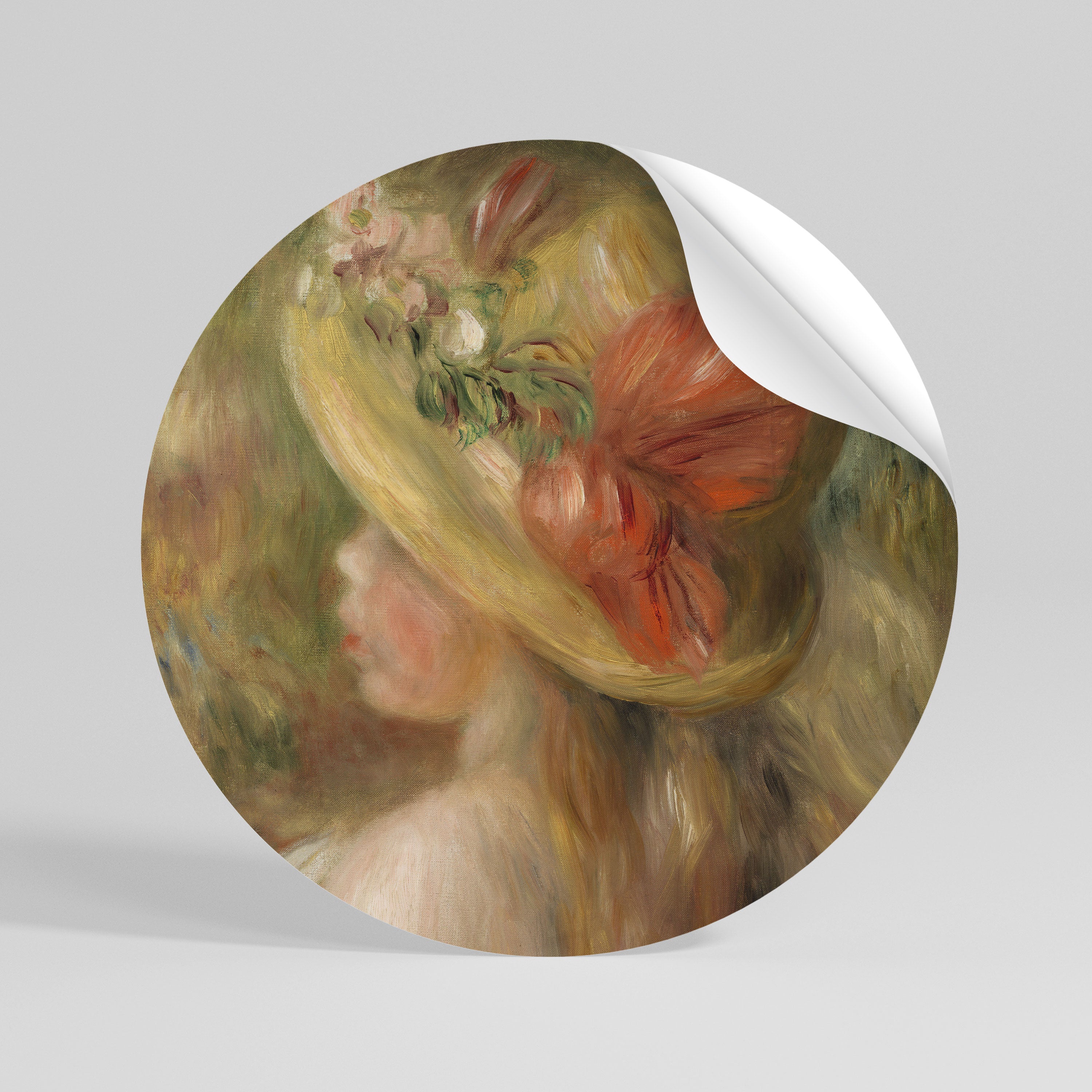 HAT OF PETALS Runder Wandsticker zum Abziehen und Aufkleben