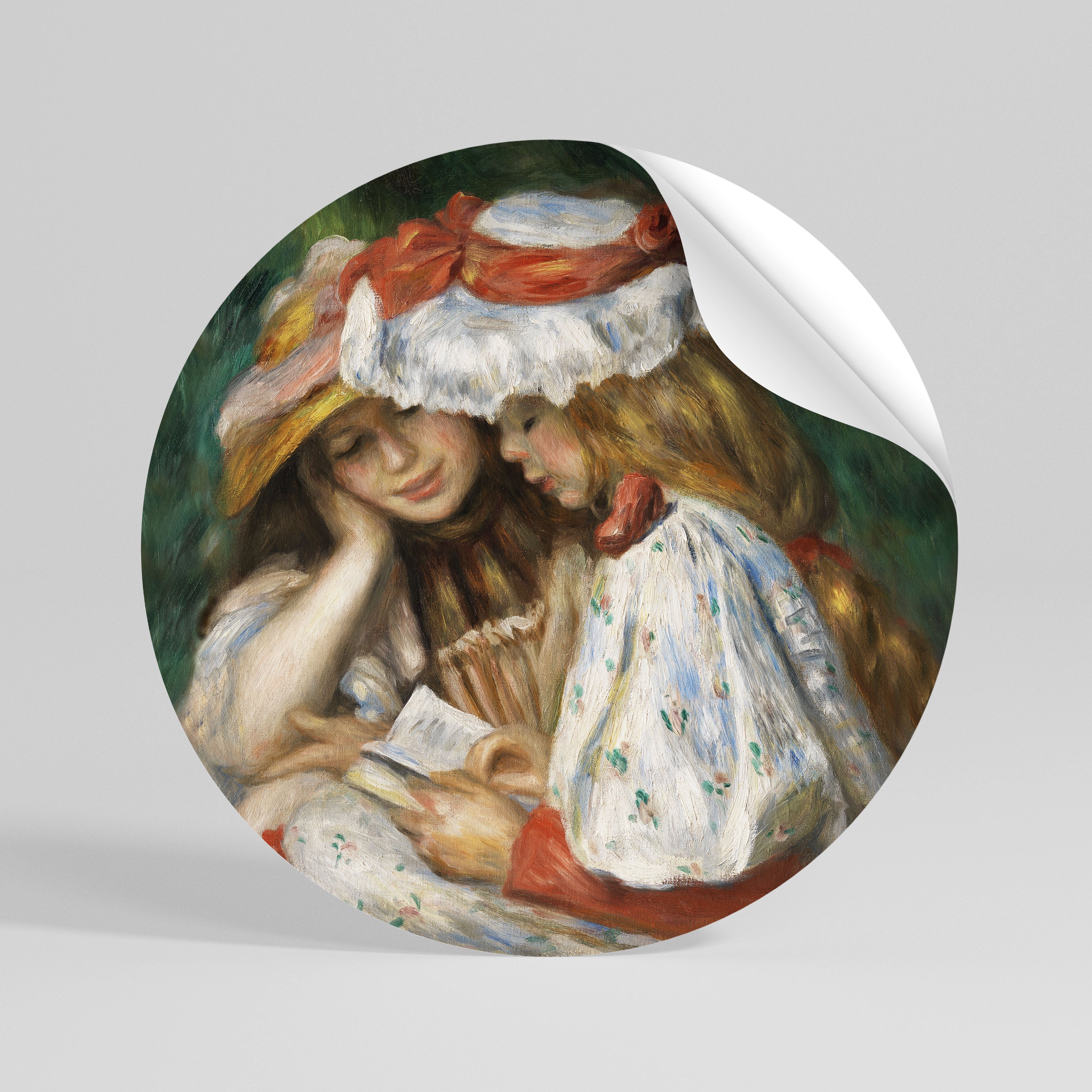 MUSE OF YOUTHFUL DREAMS Runder Wandsticker zum Abziehen und Aufkleben