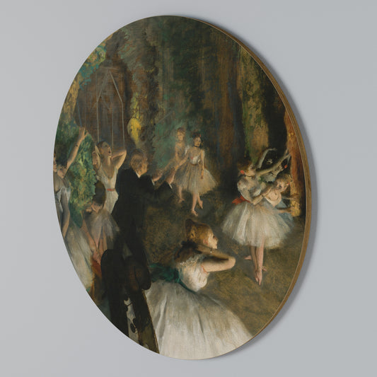 MYSTICAL BALLET REHEARSAL Round Wall Art