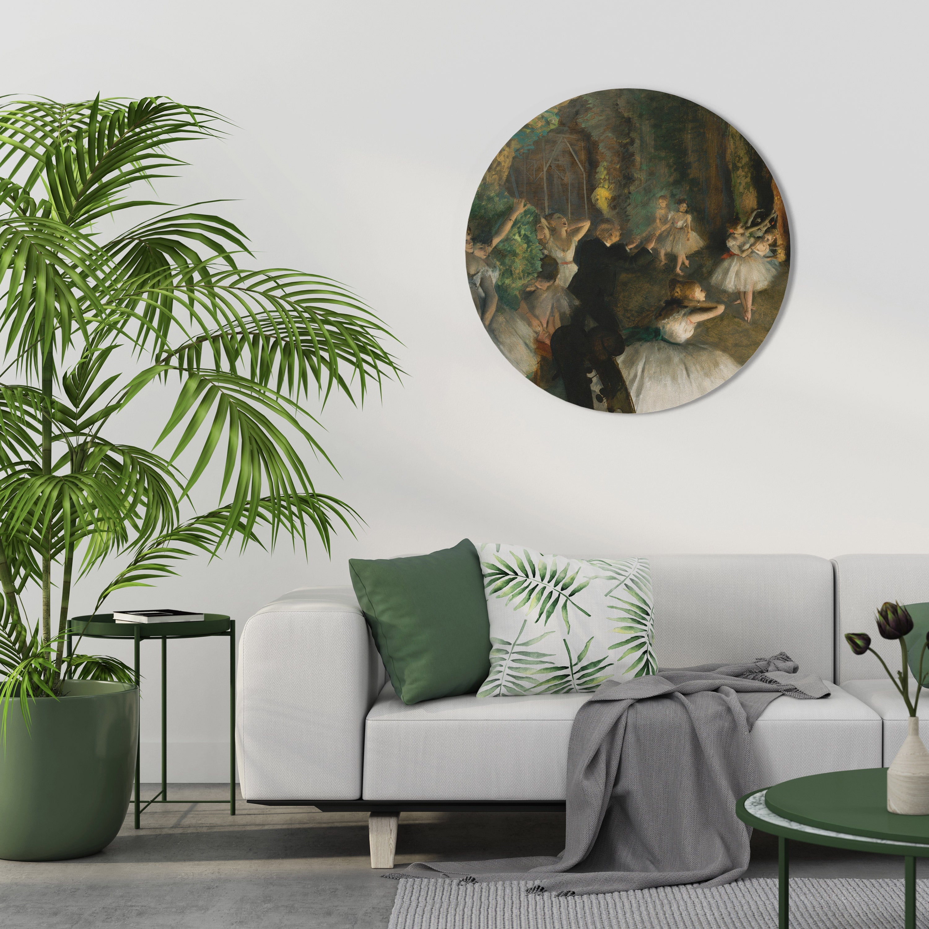 MYSTICAL BALLET REHEARSAL Runde Wanddekoration Ø 69 cm