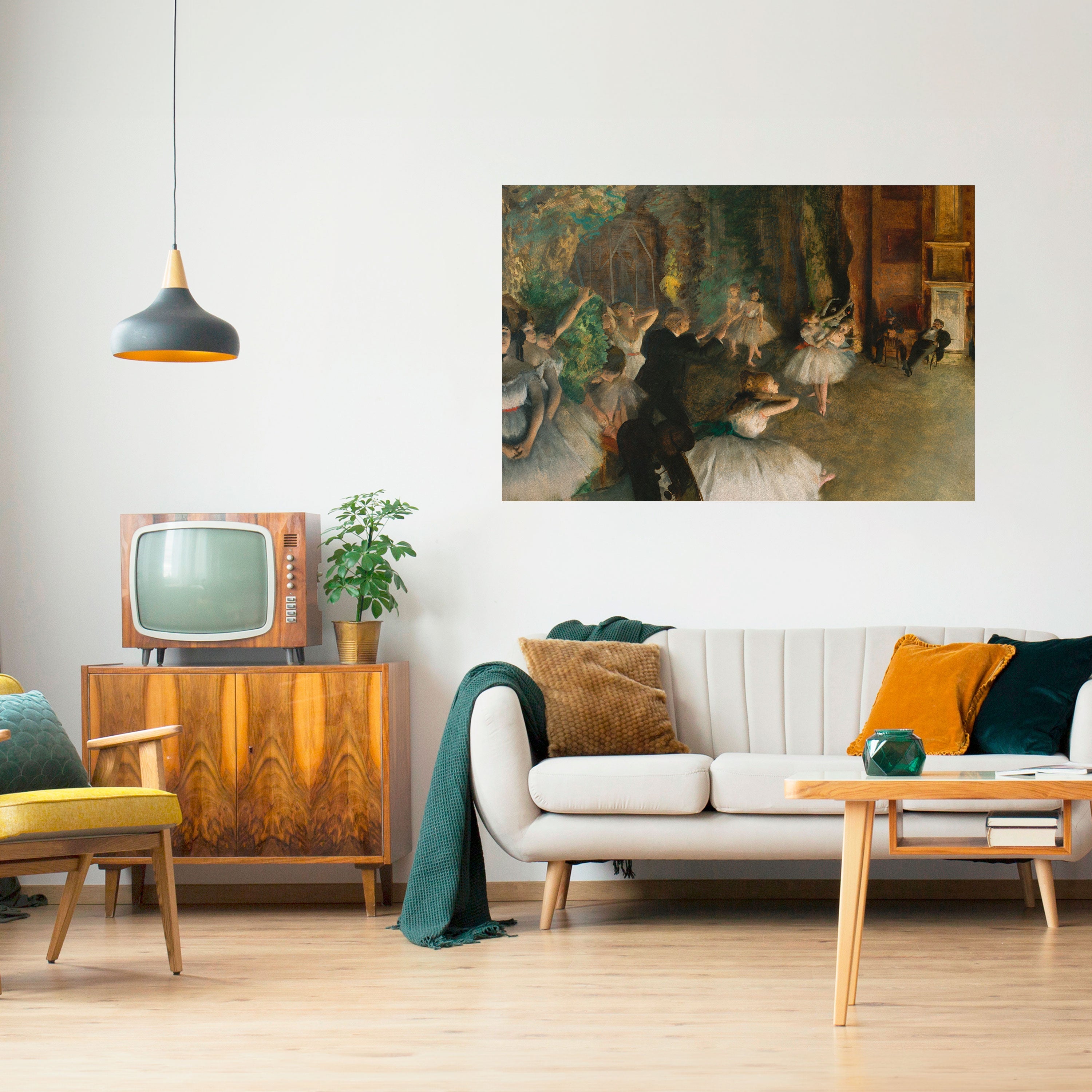 MYSTICAL BALLET REHEARSAL Selbstklebendes Horizontal-Poster