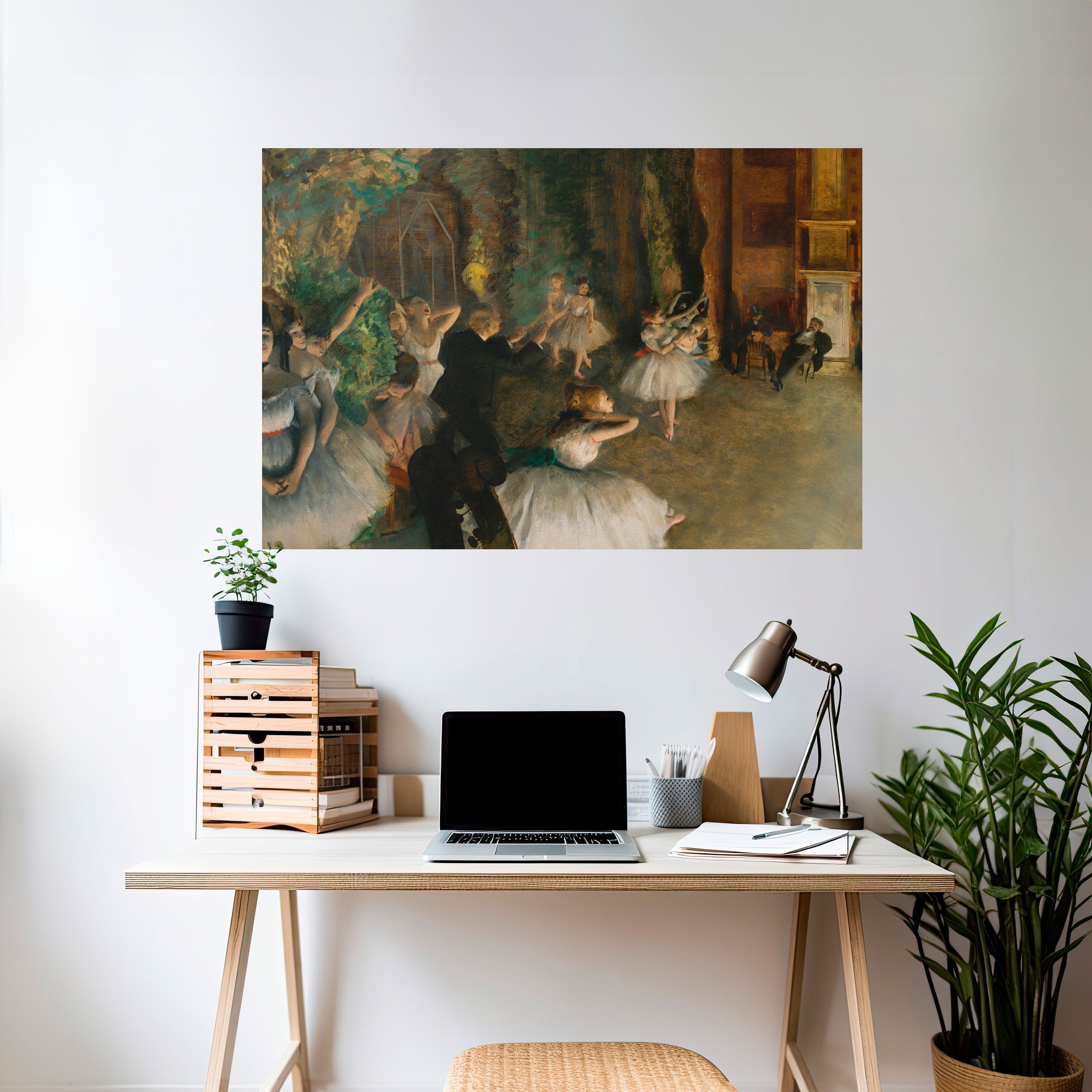 MYSTICAL BALLET REHEARSAL Selbstklebendes Horizontal-Poster