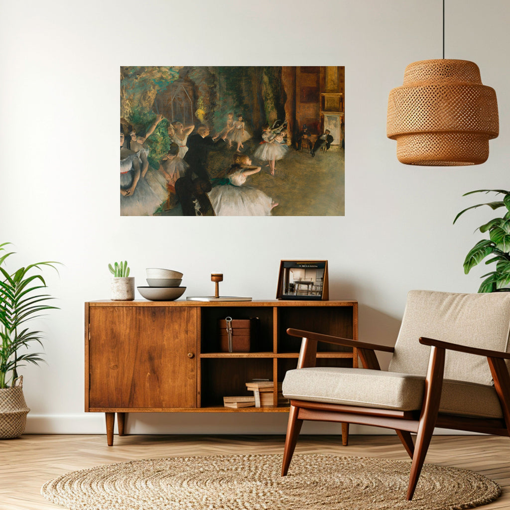 MYSTICAL BALLET REHEARSAL Selbstklebendes Horizontal-Poster