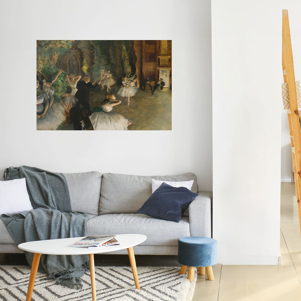 MYSTICAL BALLET REHEARSAL Selbstklebendes Horizontal-Poster