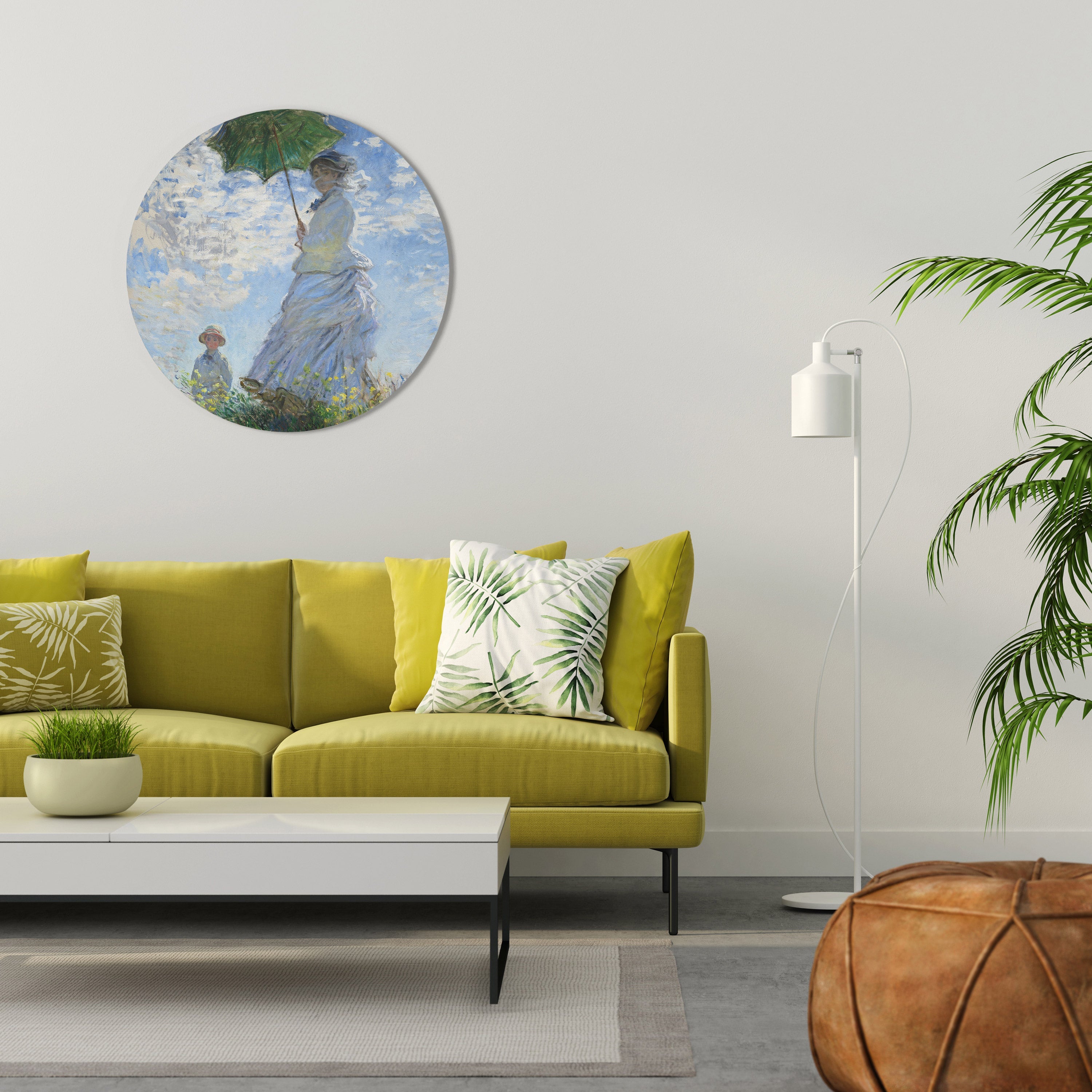 WHISPERS OF SPRING Runde Wanddekoration Ø 69 cm