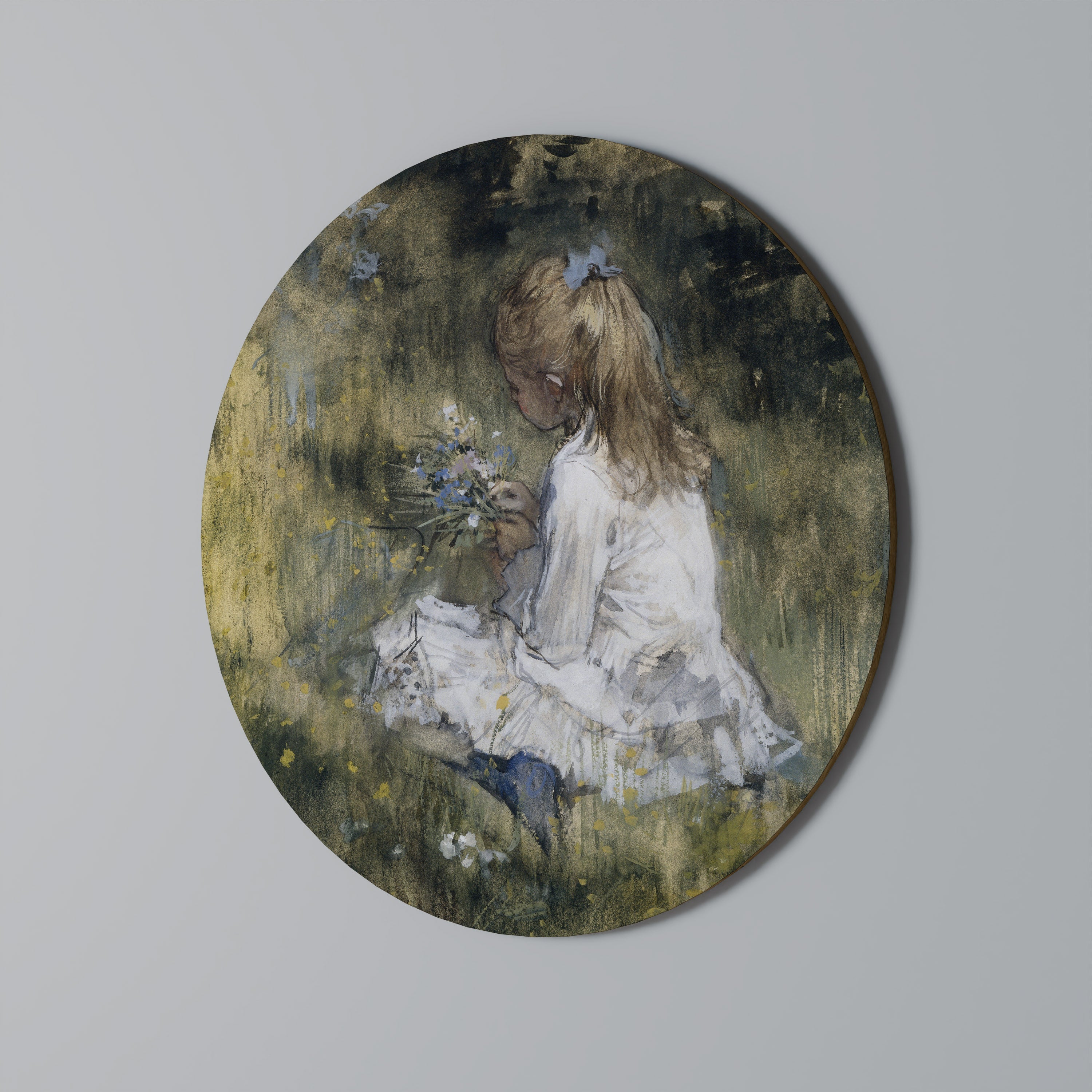 GATHERING SERENITY Runde Wanddekoration Ø 69 cm