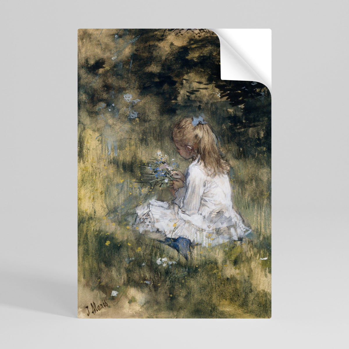 GATHERING SERENITY Selbstklebendes Poster - Hochformat