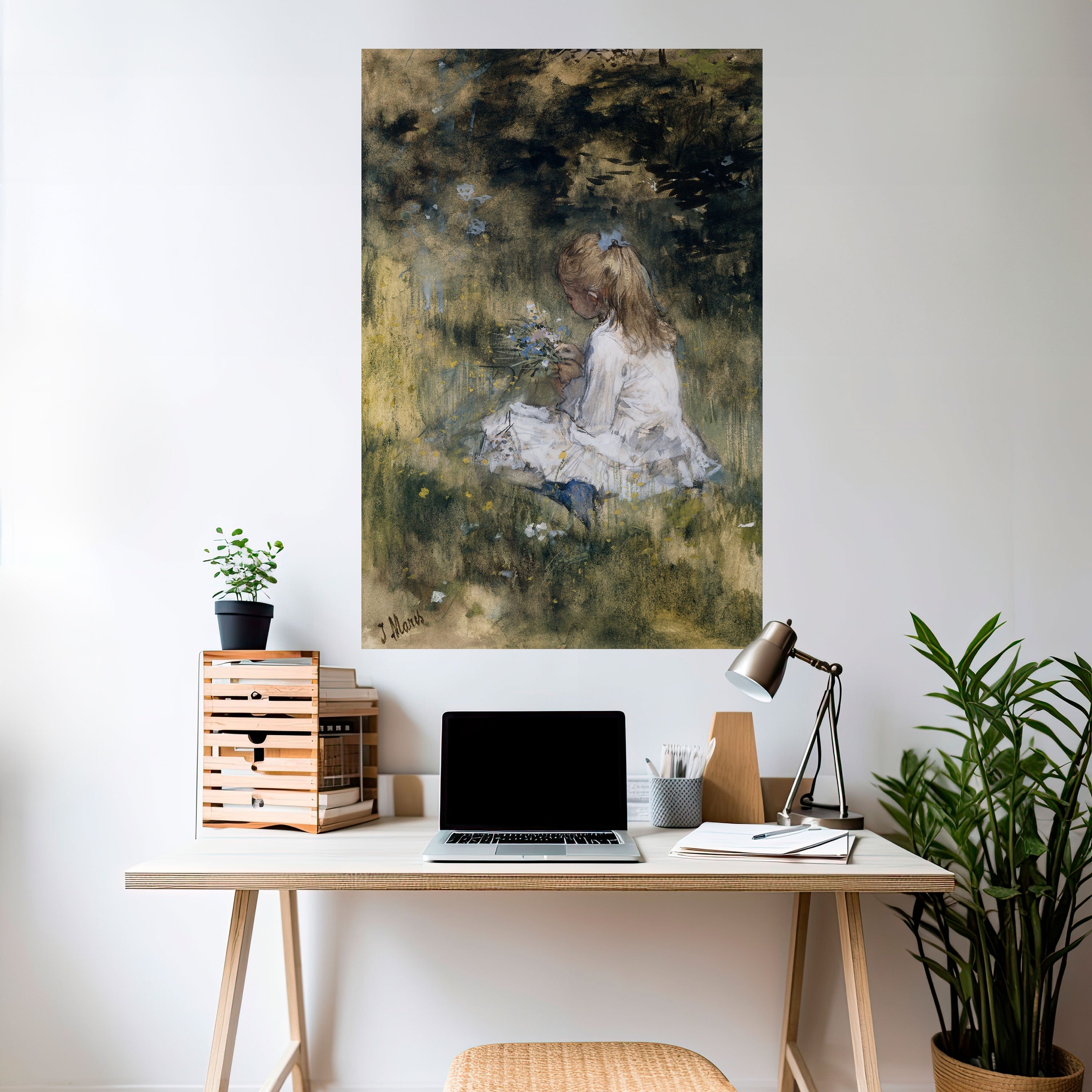 GATHERING SERENITY Vertikales Poster zum Abziehen und Aufkleben