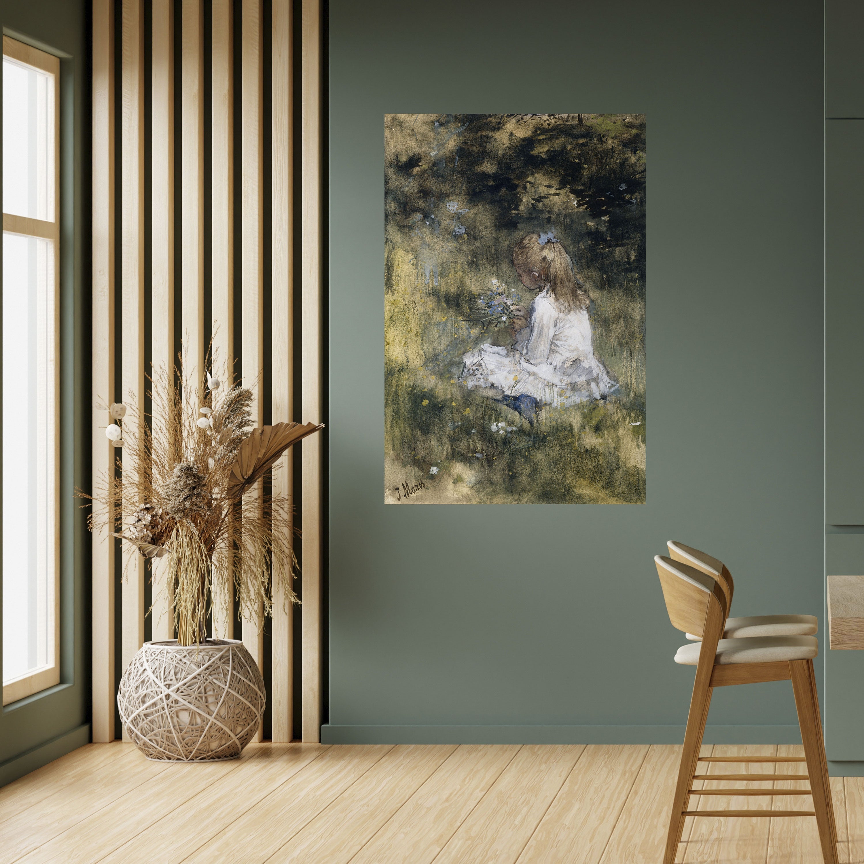 GATHERING SERENITY Vertikales Poster zum Abziehen und Aufkleben