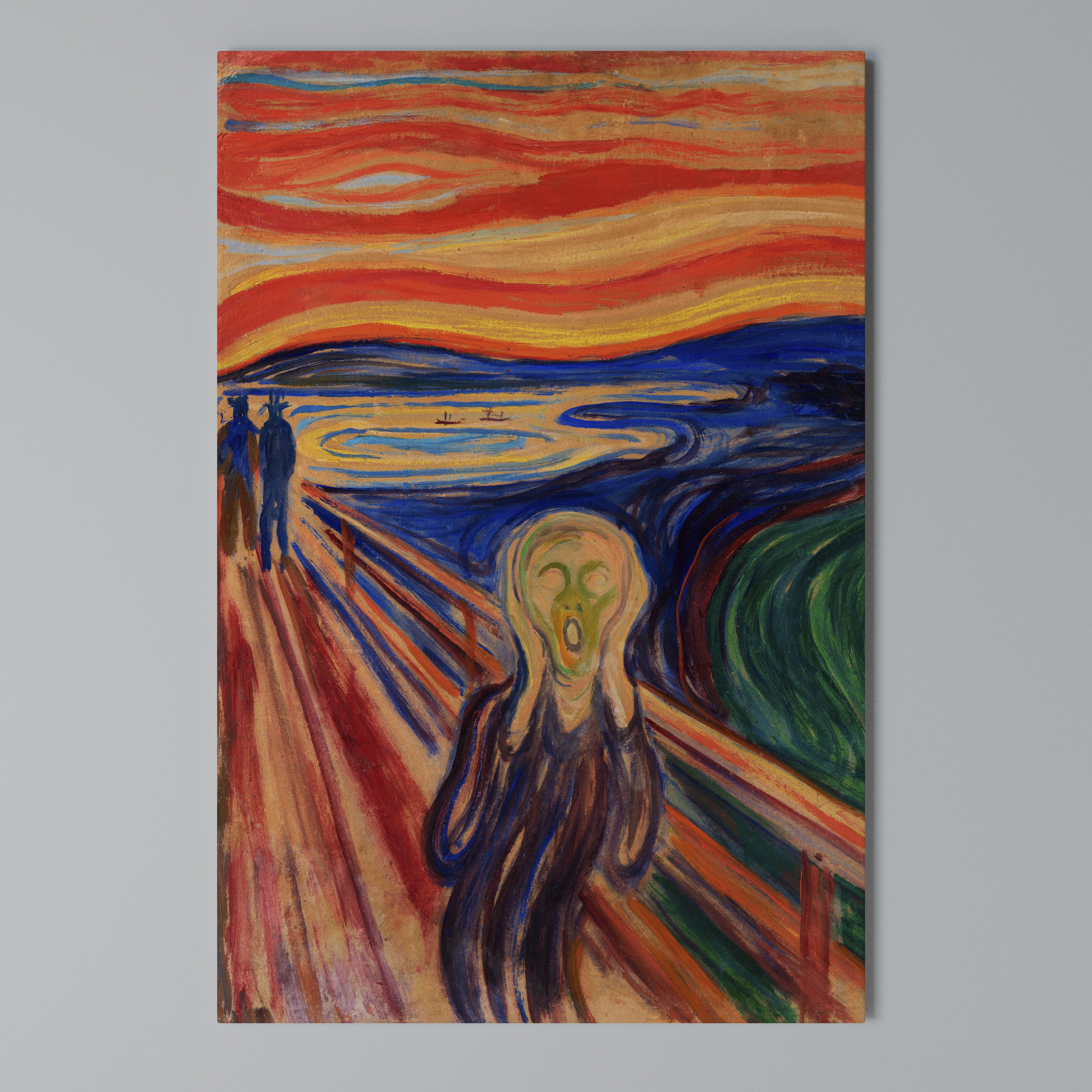 THE SCREAM Vertical Canvas Print