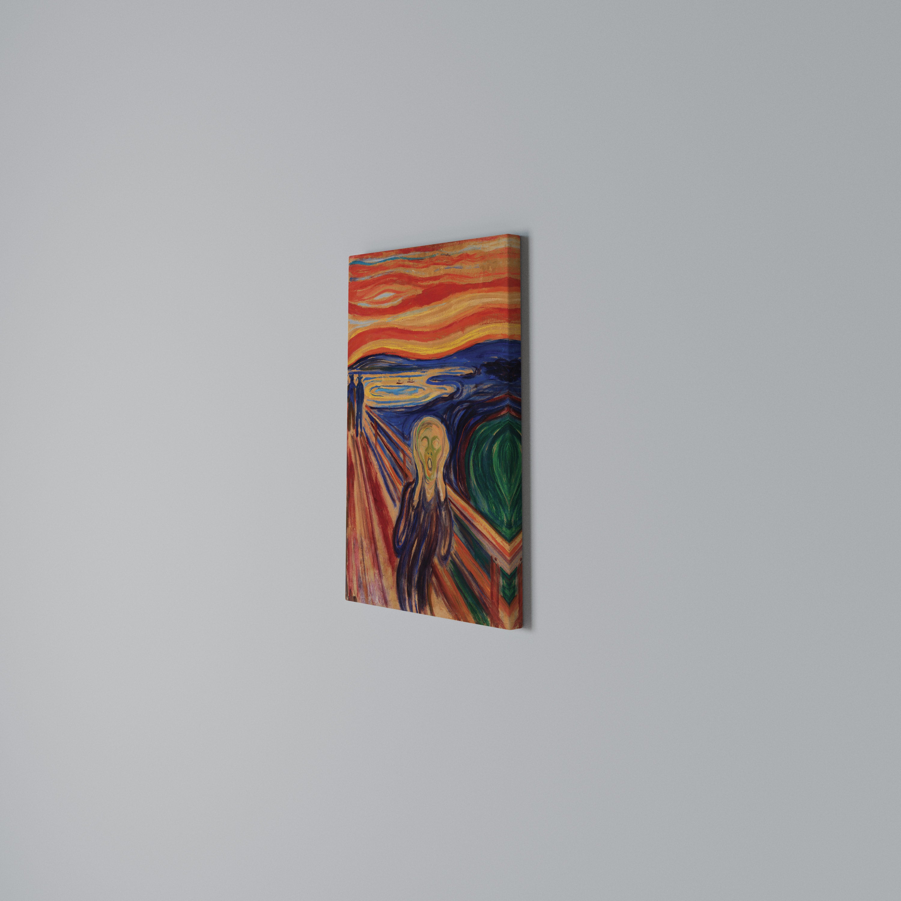 THE SCREAM Vertical Canvas Print
