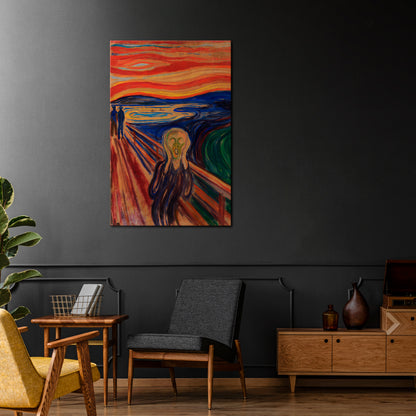 THE SCREAM Vertical Canvas Print