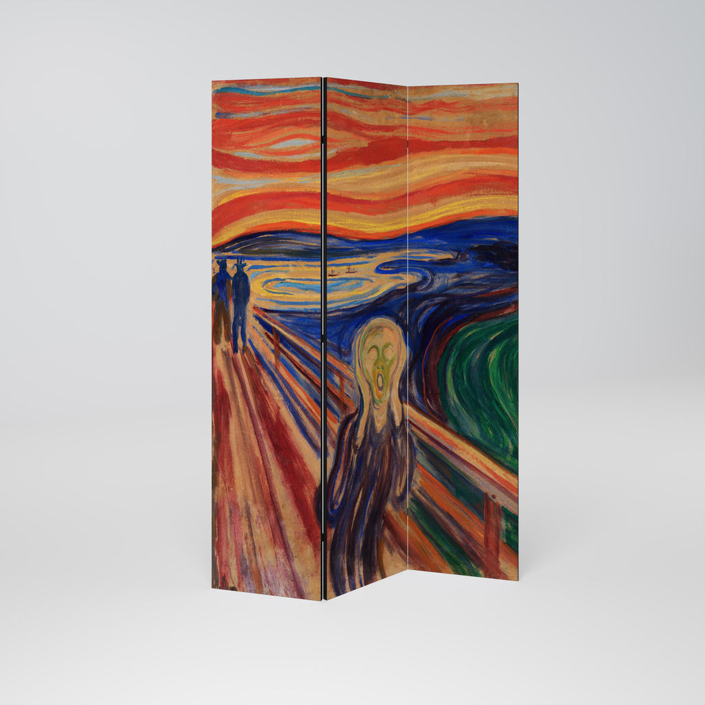 THE SCREAM Dekorativer 3-teiliger Raumteiler