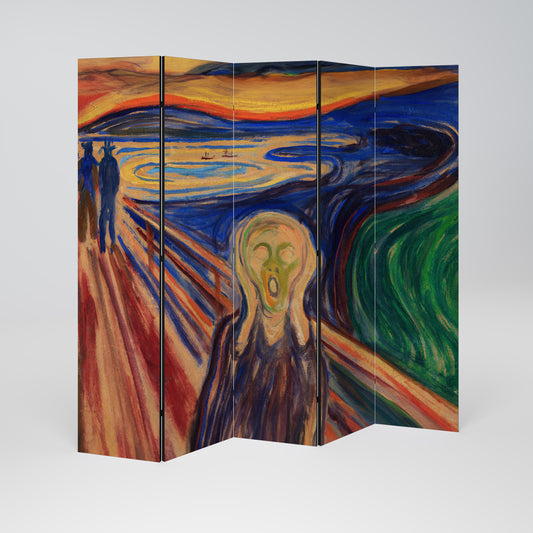 THE SCREAM 5-teiliger Paravent