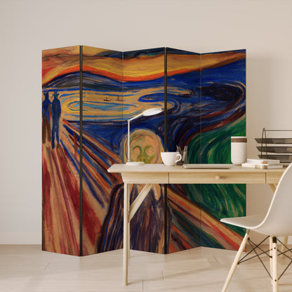 THE SCREAM 5-teiliger Paravent