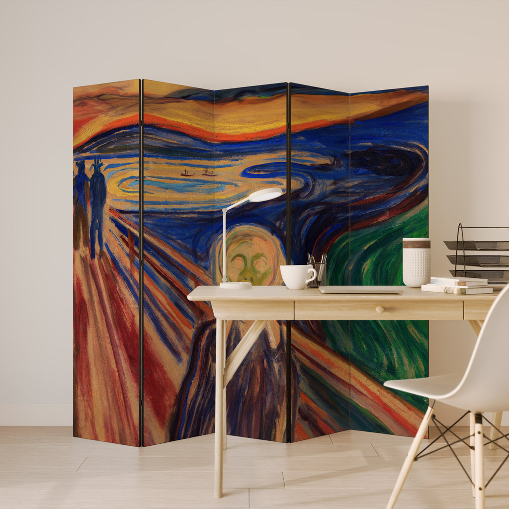 THE SCREAM Decorative 5-Panel Room Divider