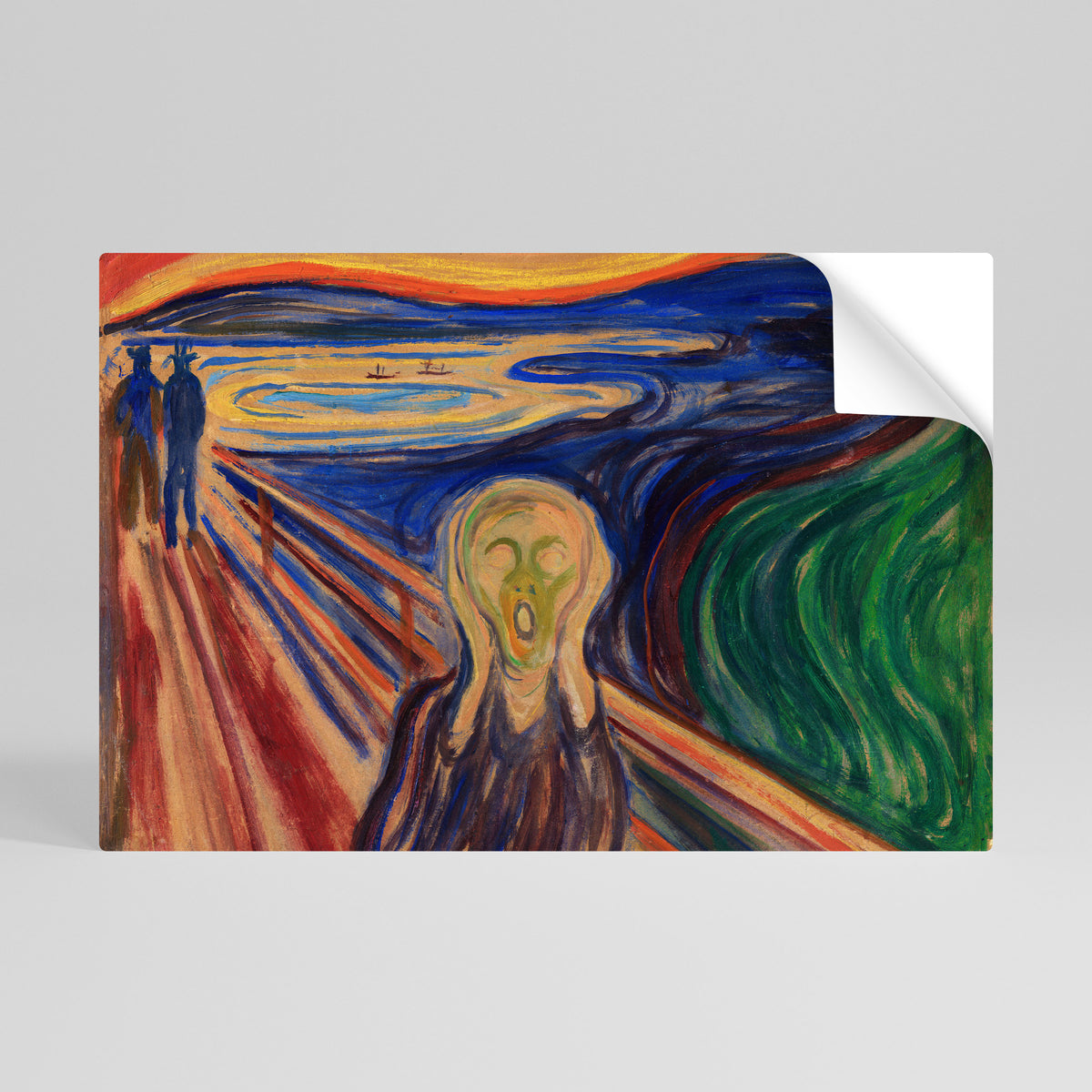 THE SCREAM Selbstklebendes Horizontal-Poster