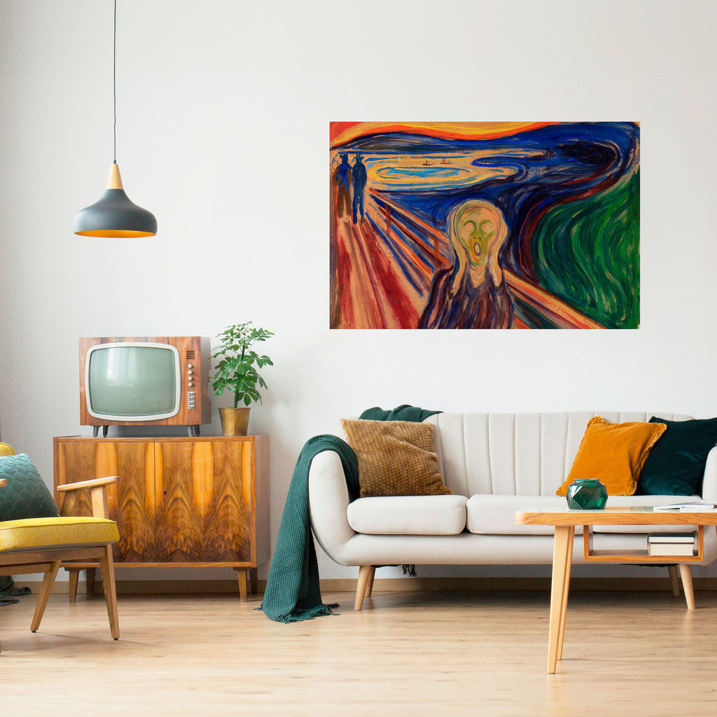 THE SCREAM Selbstklebendes Horizontal-Poster