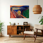 THE SCREAM Selbstklebendes Horizontal-Poster