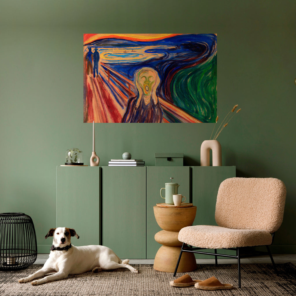 THE SCREAM Selbstklebendes Horizontal-Poster