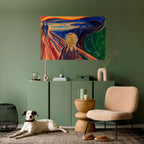 THE SCREAM Selbstklebendes Horizontal-Poster