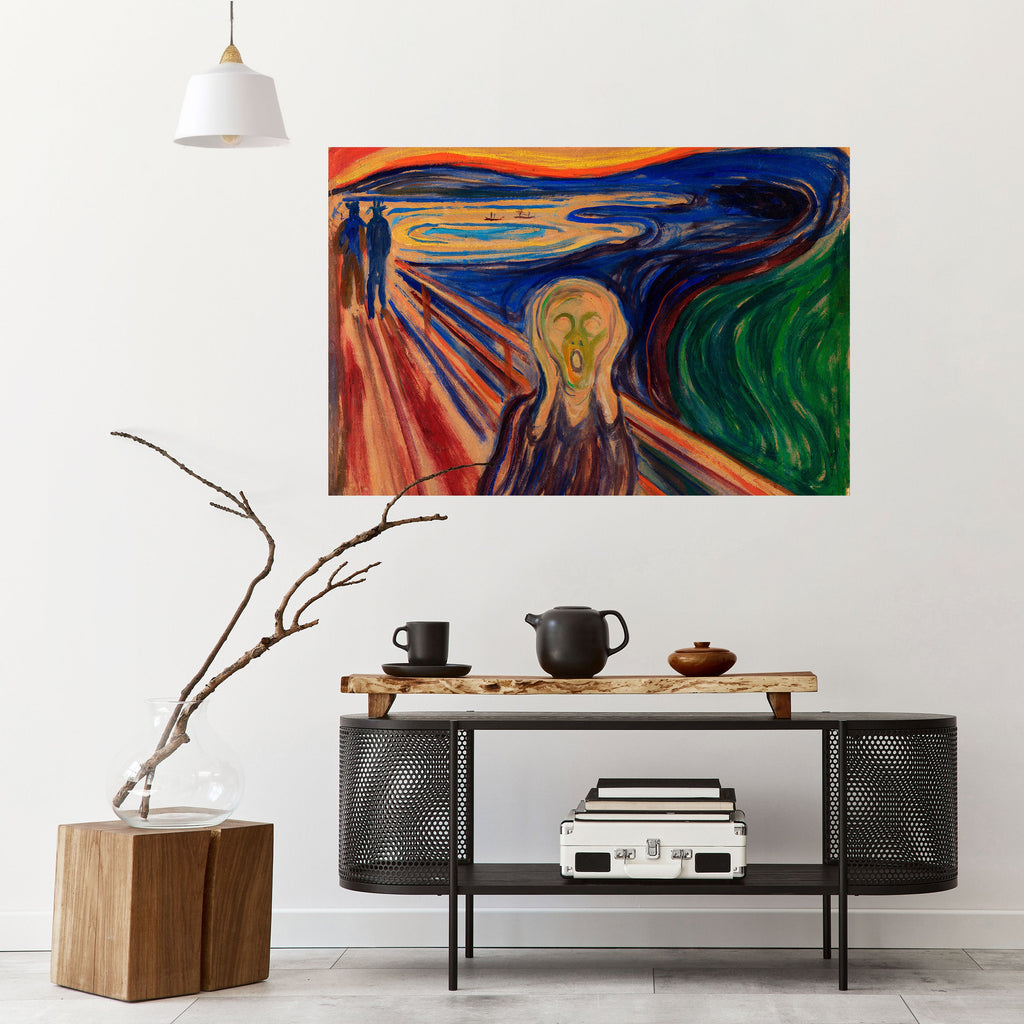 THE SCREAM Selbstklebendes Horizontal-Poster