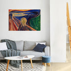 THE SCREAM Selbstklebendes Horizontal-Poster