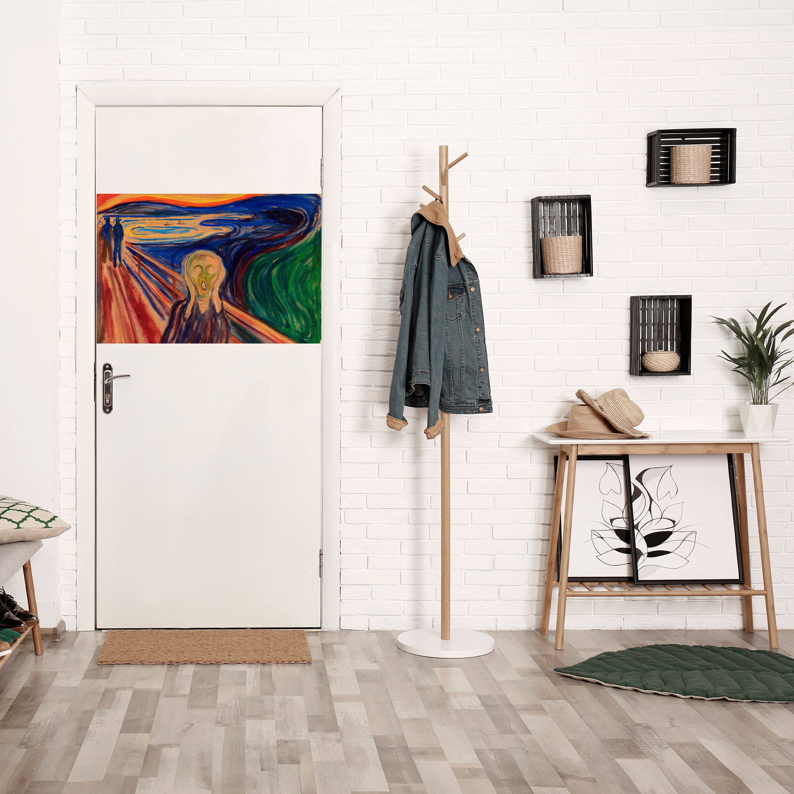 THE SCREAM Selbstklebendes Horizontal-Poster