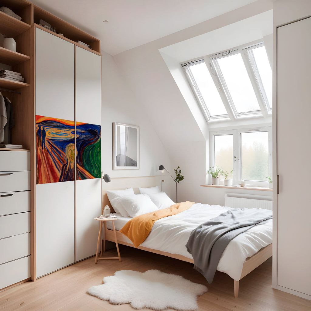 THE SCREAM Selbstklebendes Horizontal-Poster