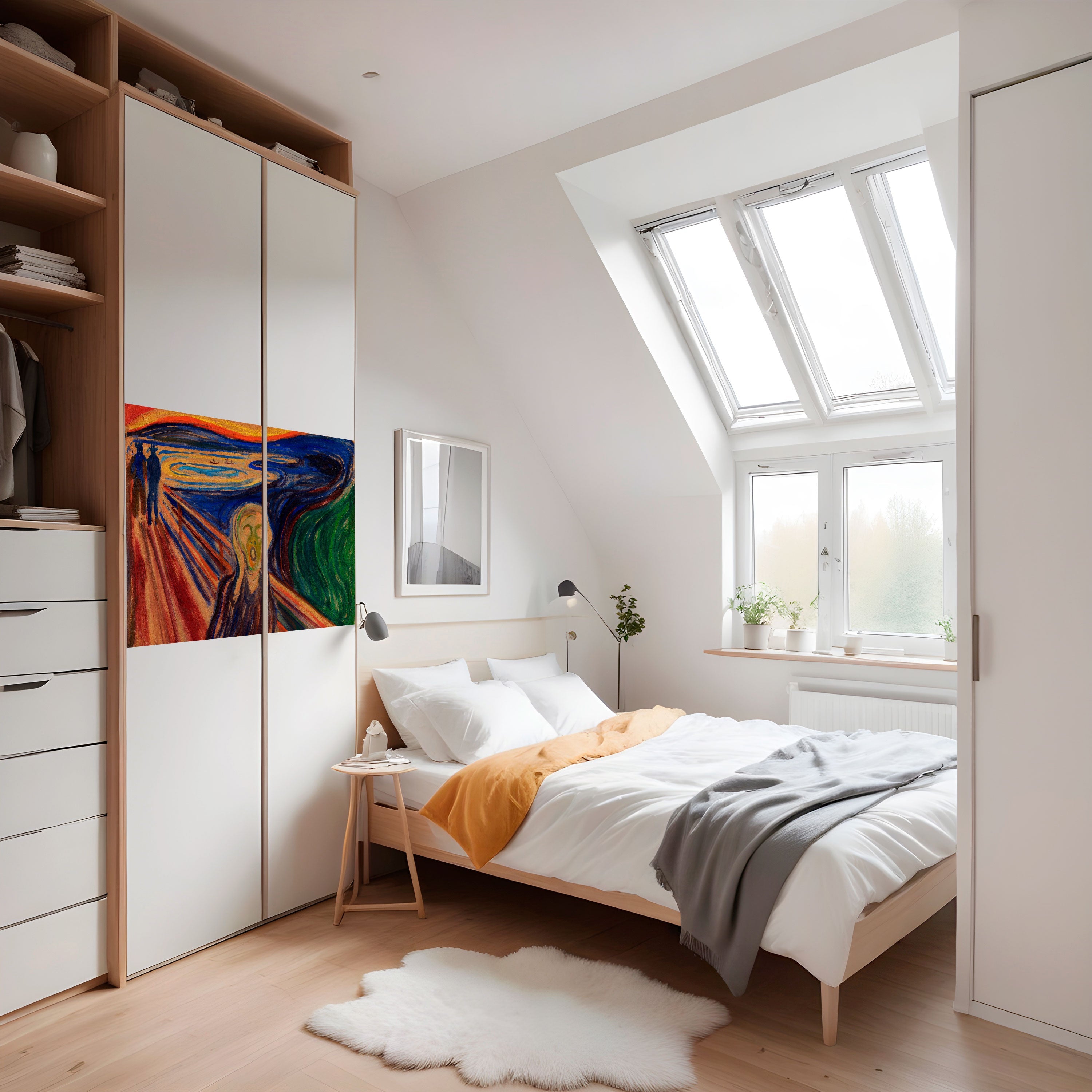 THE SCREAM Selbstklebendes Horizontal-Poster