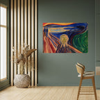 THE SCREAM Selbstklebendes Horizontal-Poster