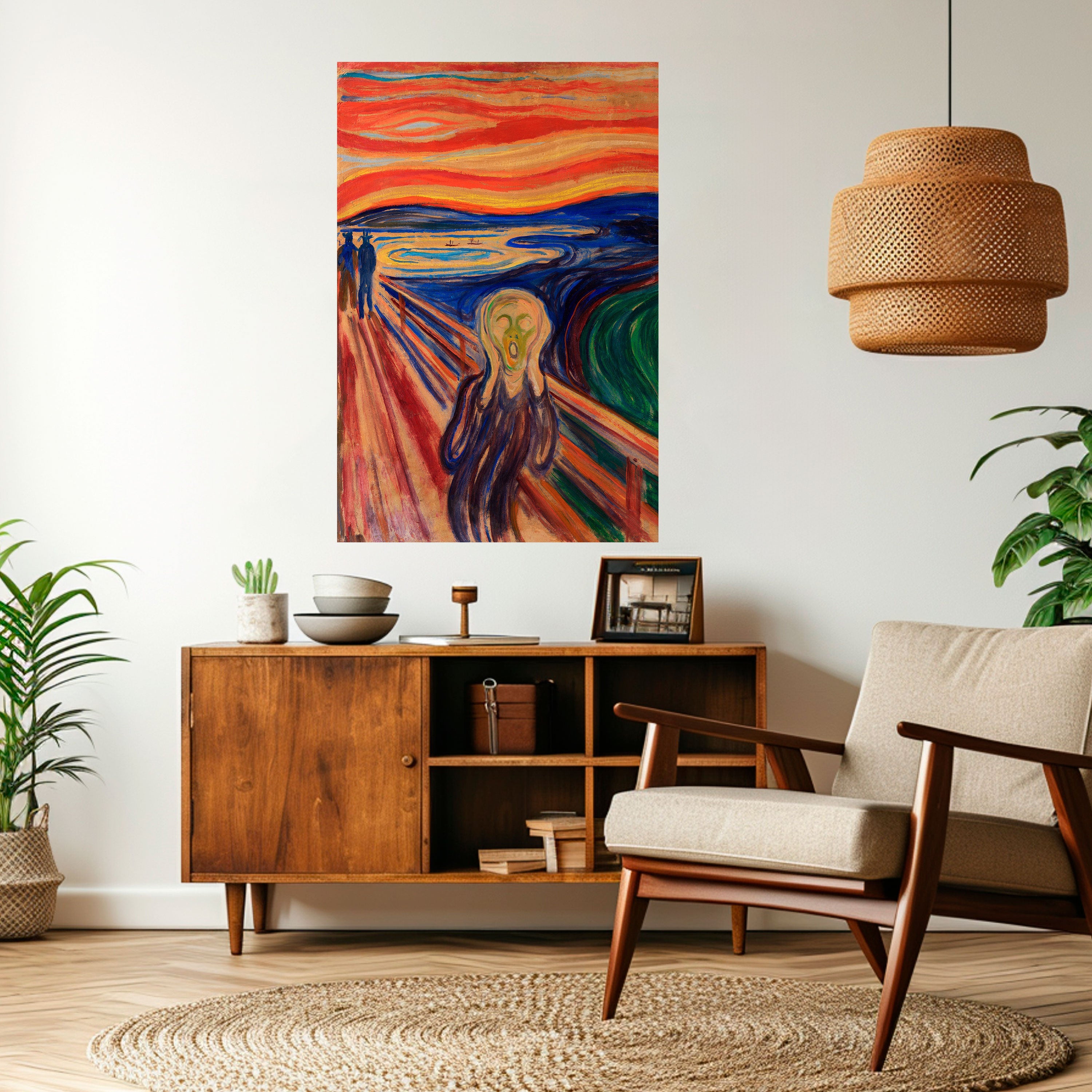 THE SCREAM Vertikales Poster zum Abziehen und Aufkleben