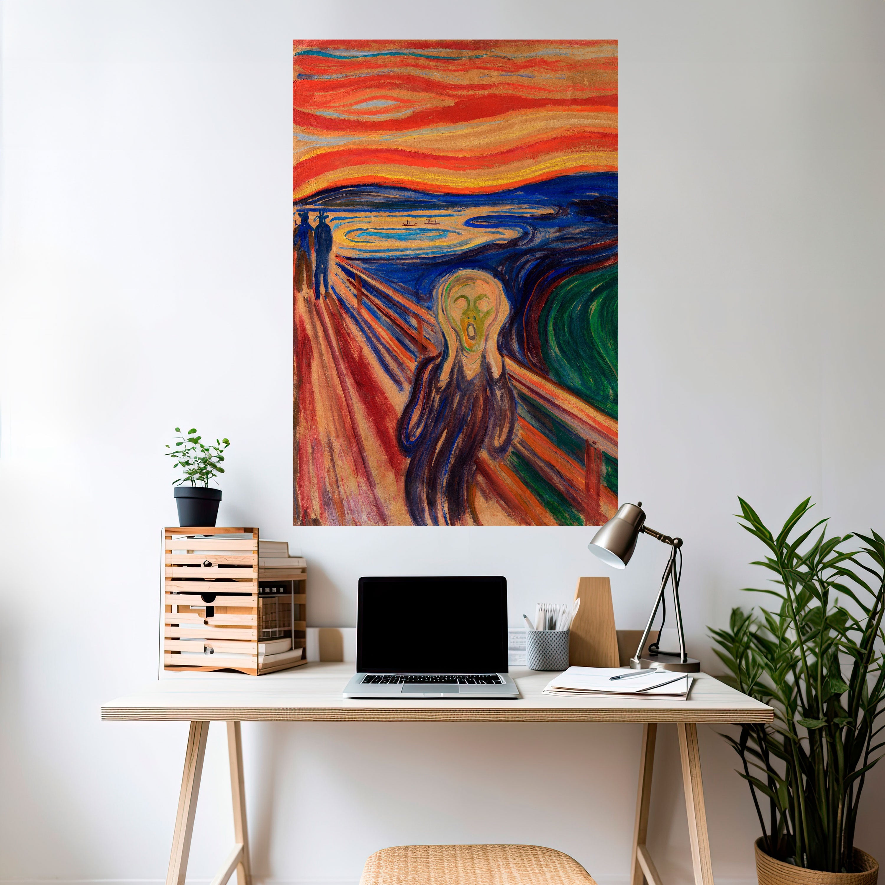 THE SCREAM Vertikales Poster zum Abziehen und Aufkleben